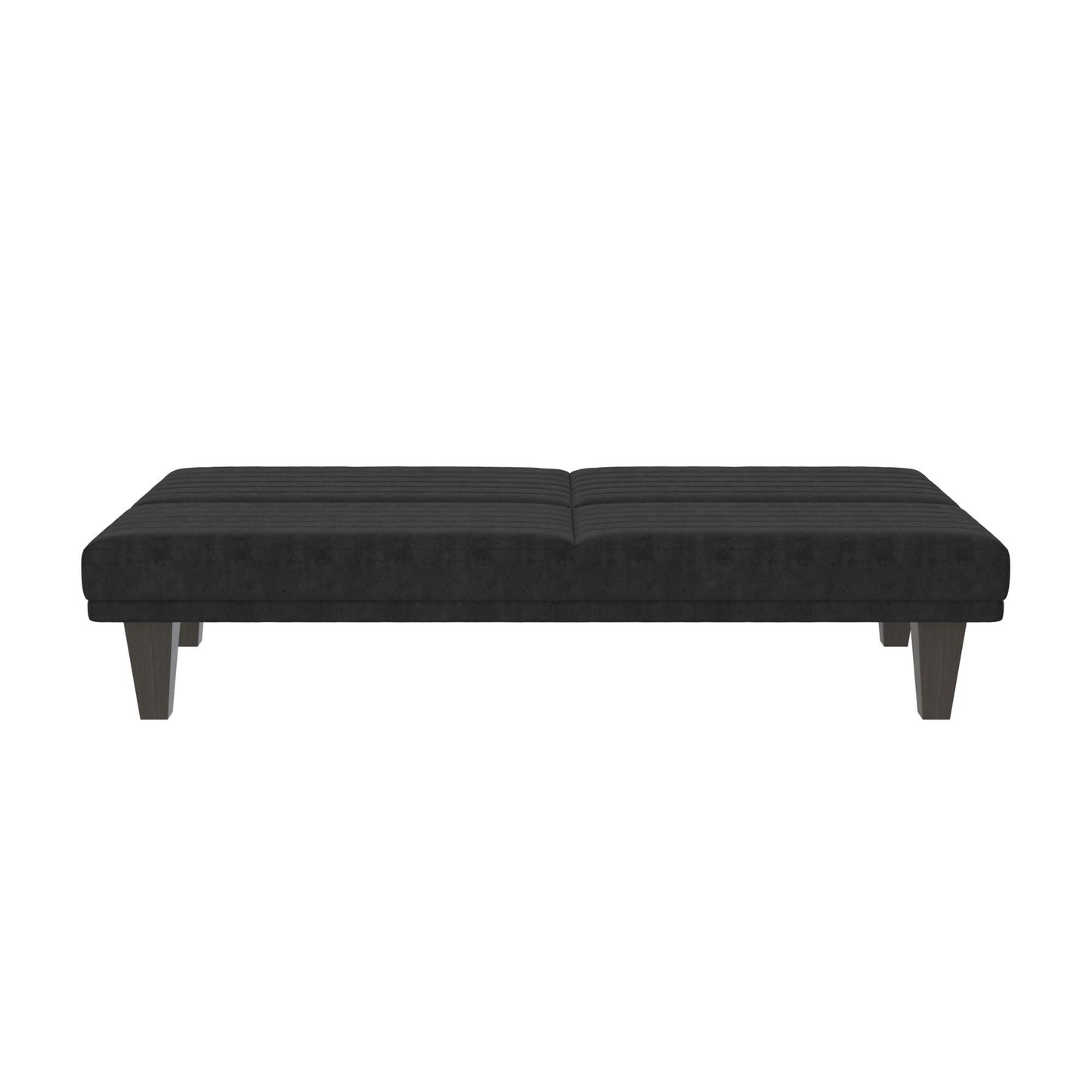 Dillan Upholstered Convertible Futon with Multiple Reclining Positions - Black