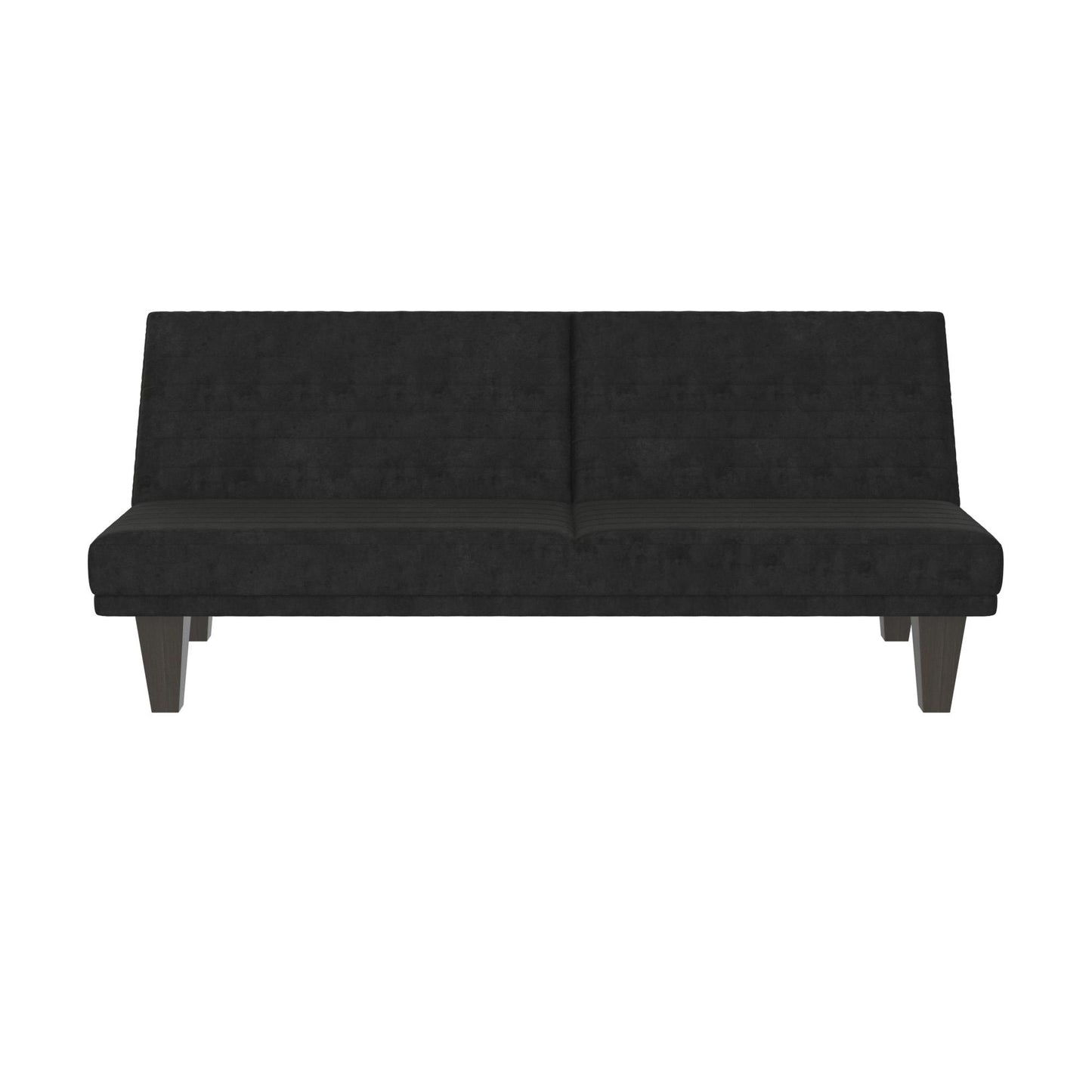 Dillan Upholstered Convertible Futon with Multiple Reclining Positions - Black