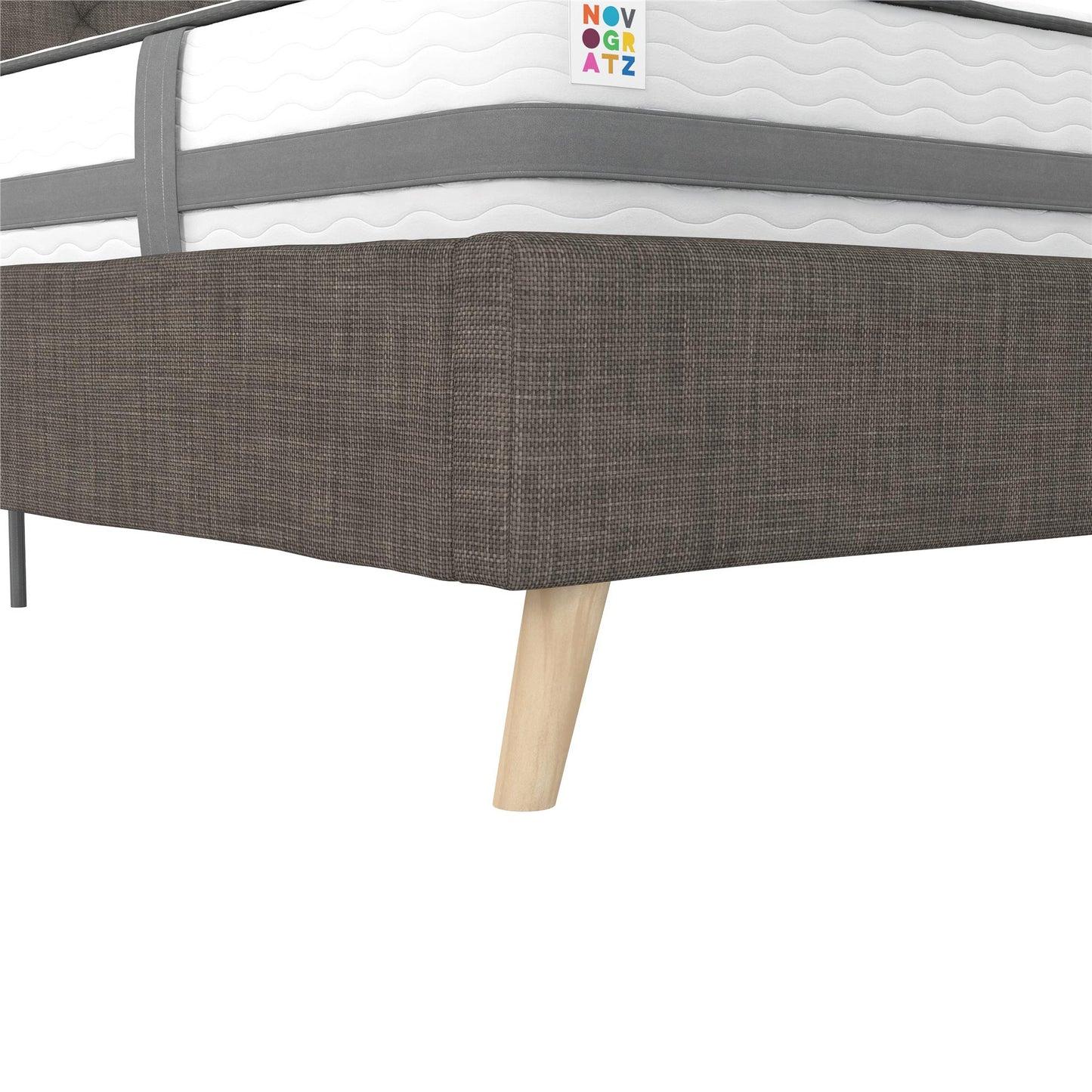 Her Majesty Bed - Grey Linen - Full