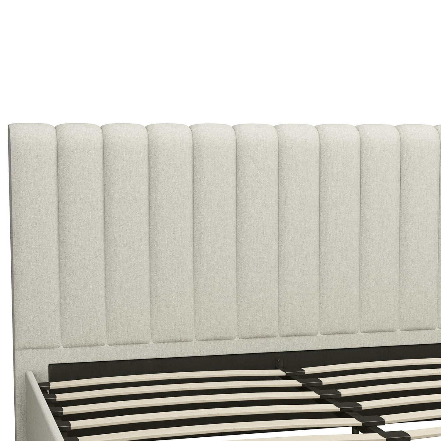 Brittany Upholstered Bed - Gray - Queen