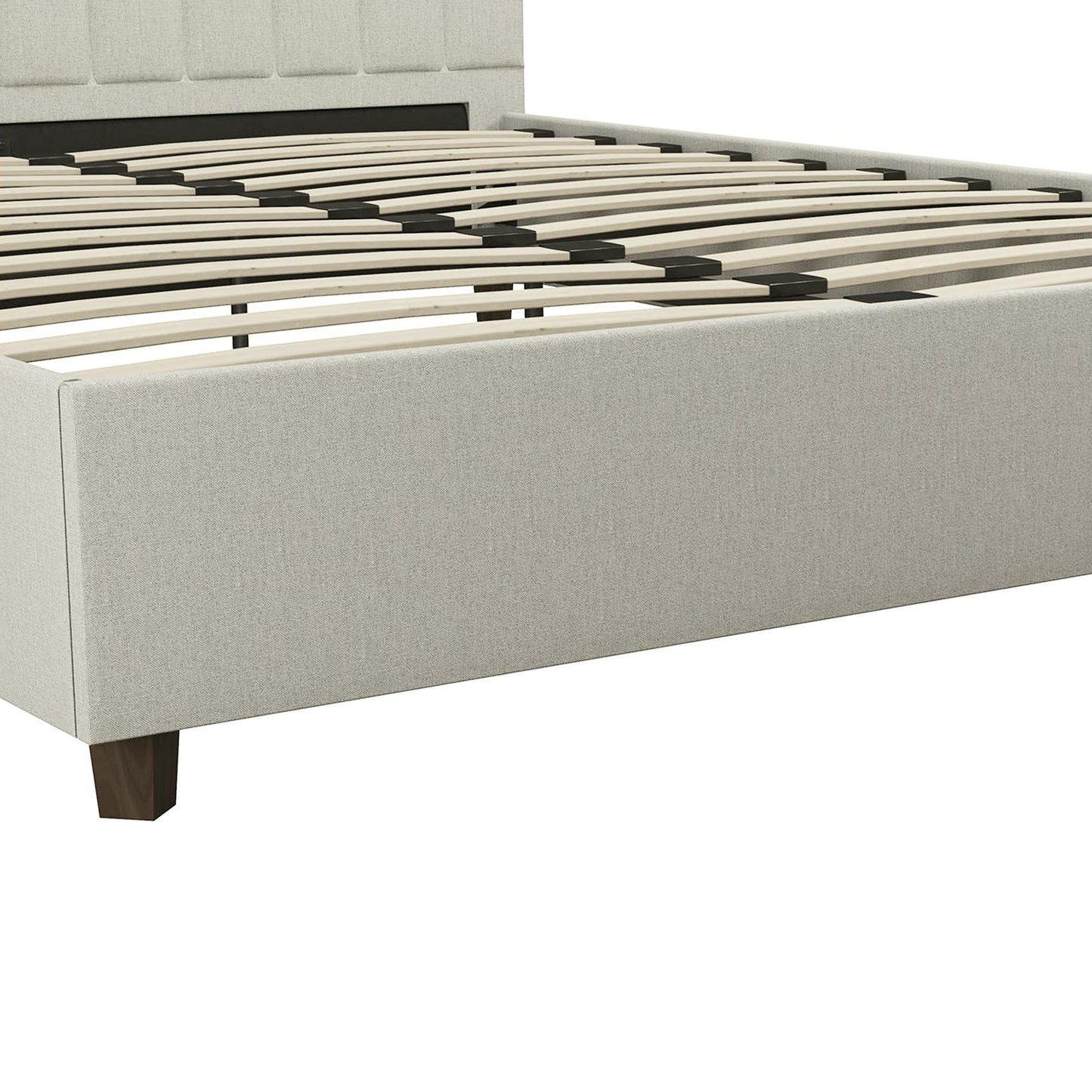 Brittany Upholstered Bed - Gray - Queen