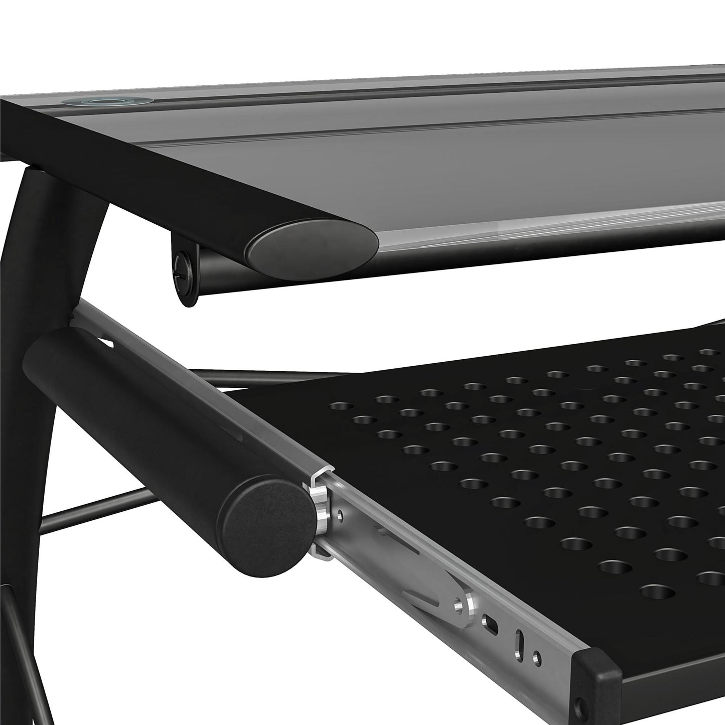 Sheldon Mobile Computer Desk - Black