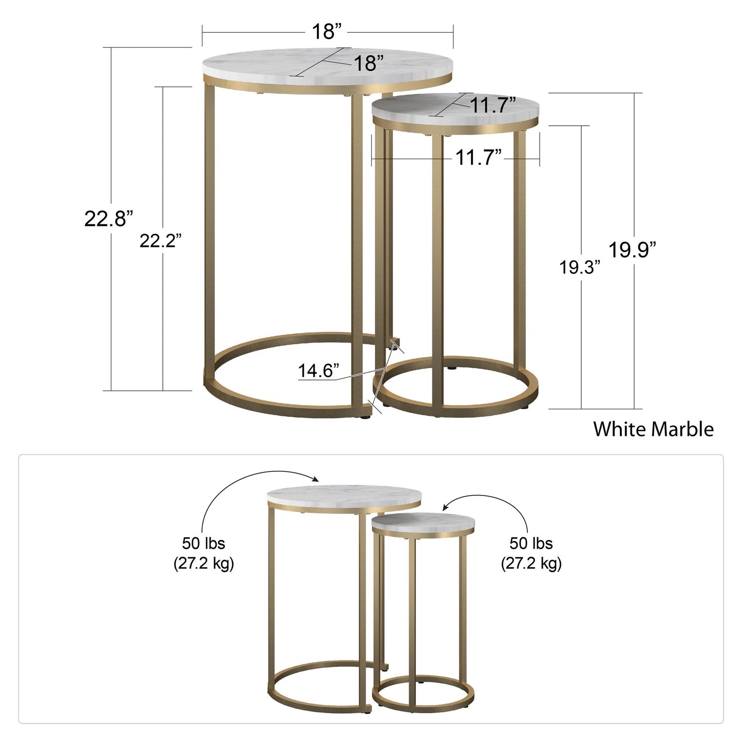 Amelia Nesting Tables, Terrazzo - Terrazzo
