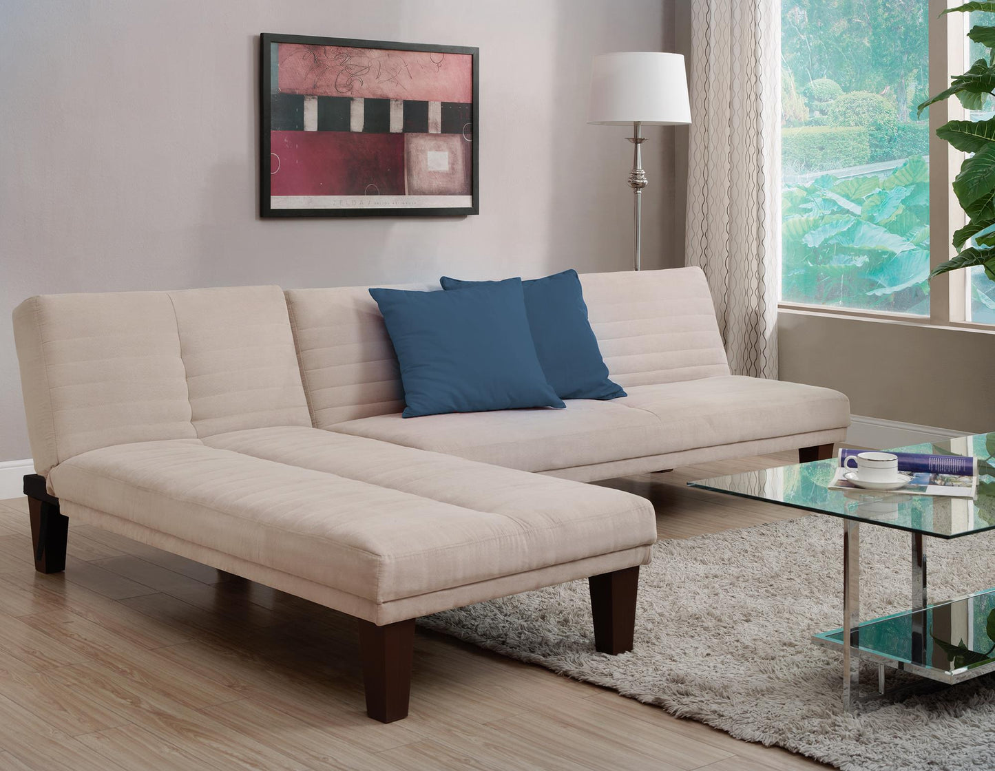 Donna Convertible Futon - Tan