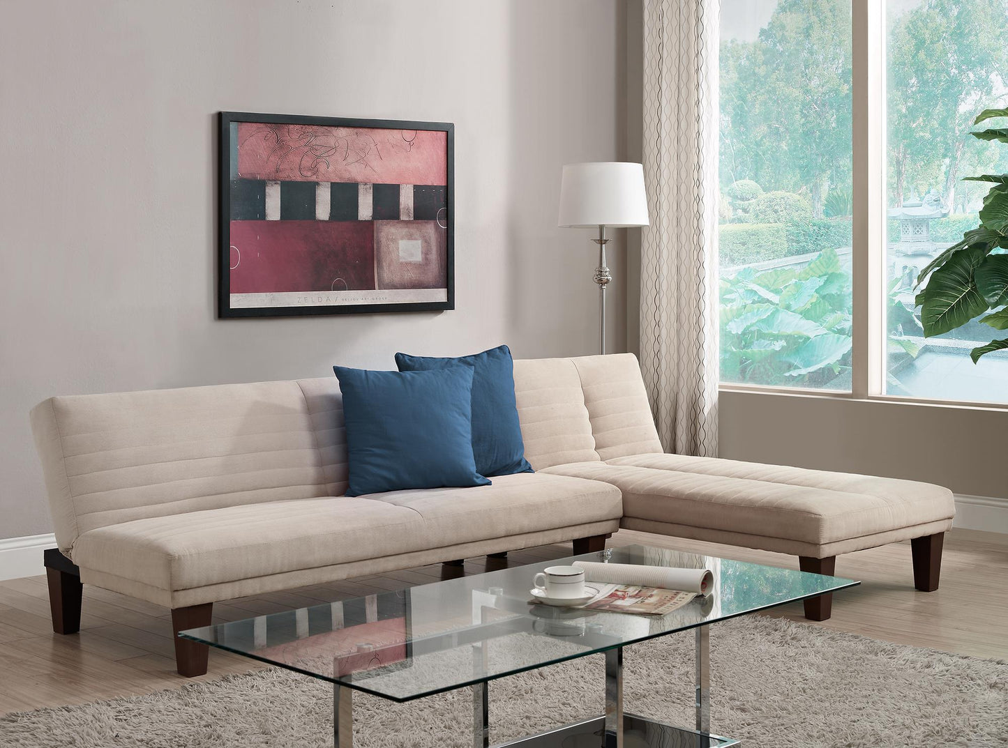 Donna Convertible Futon - Tan