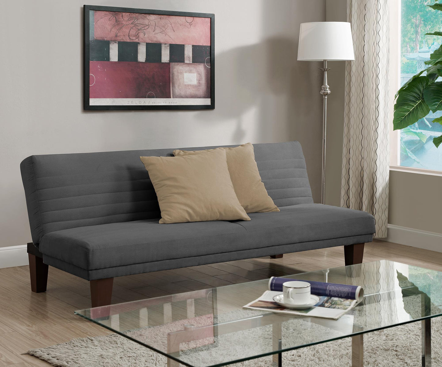 Donna Convertible Futon - Tan