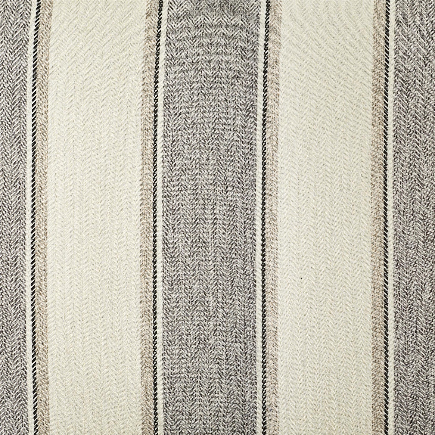 Reva Upholstered Club Accent Chair with Nail Head Trim - Gray Stripe