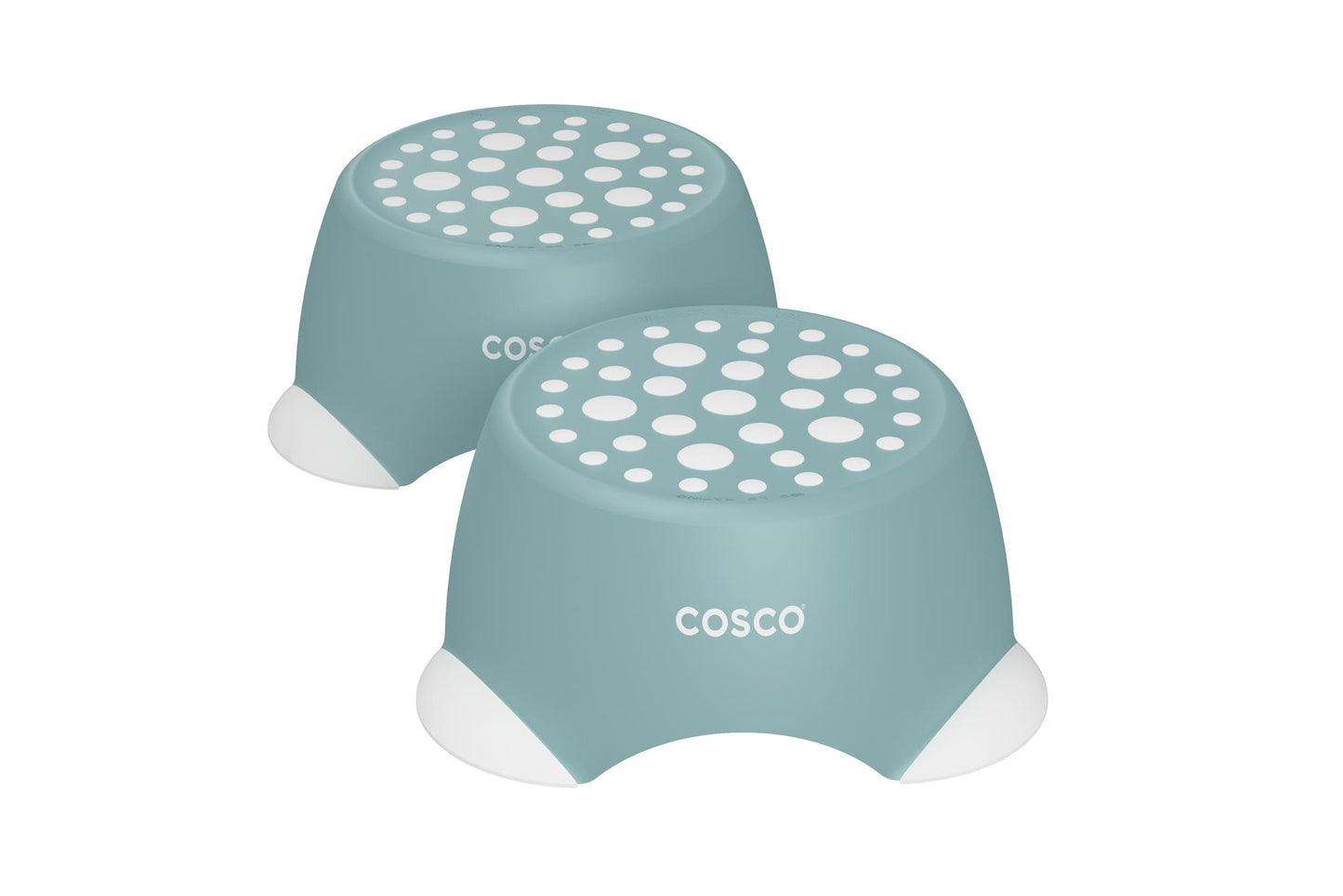 Kids One-Step Step Stool, Set of 2 Lightweight and Non-Slip - Blue - 2-Pack