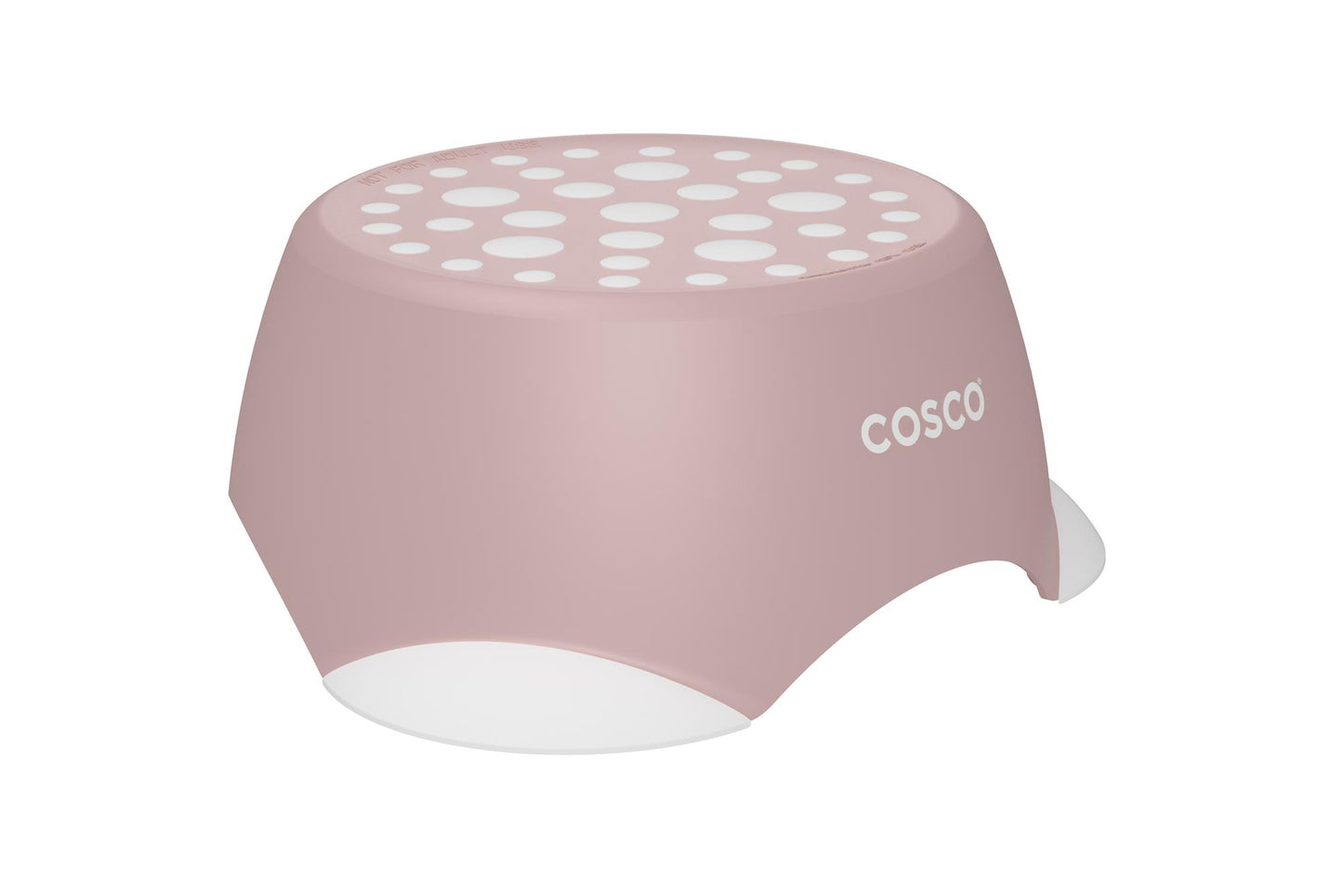 Kids One-Step Step Stool, Set of 2 Lightweight and Non-Slip - Light Pink - 2-Pack
