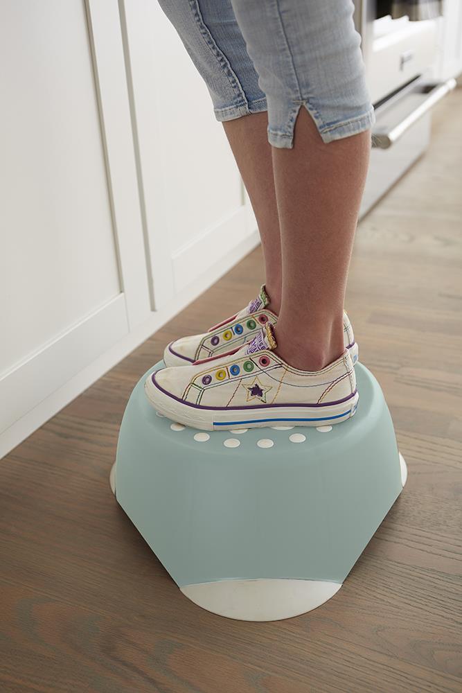 Kids One-Step Step Stool, Set of 2 Lightweight and Non-Slip - Blue - 2-Pack