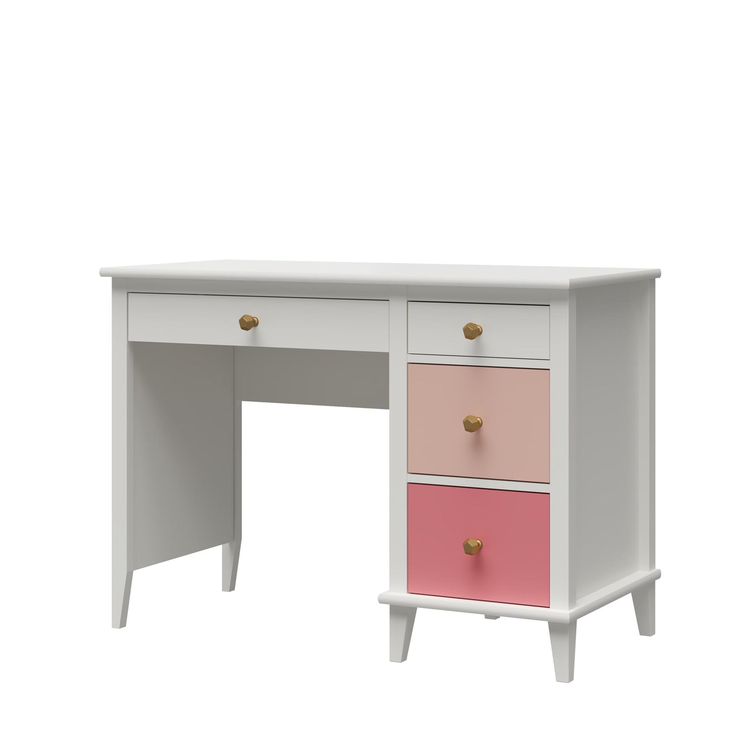 Monarch Hill Poppy Kids’ Desk with 2 Sets of Knobs - Pink