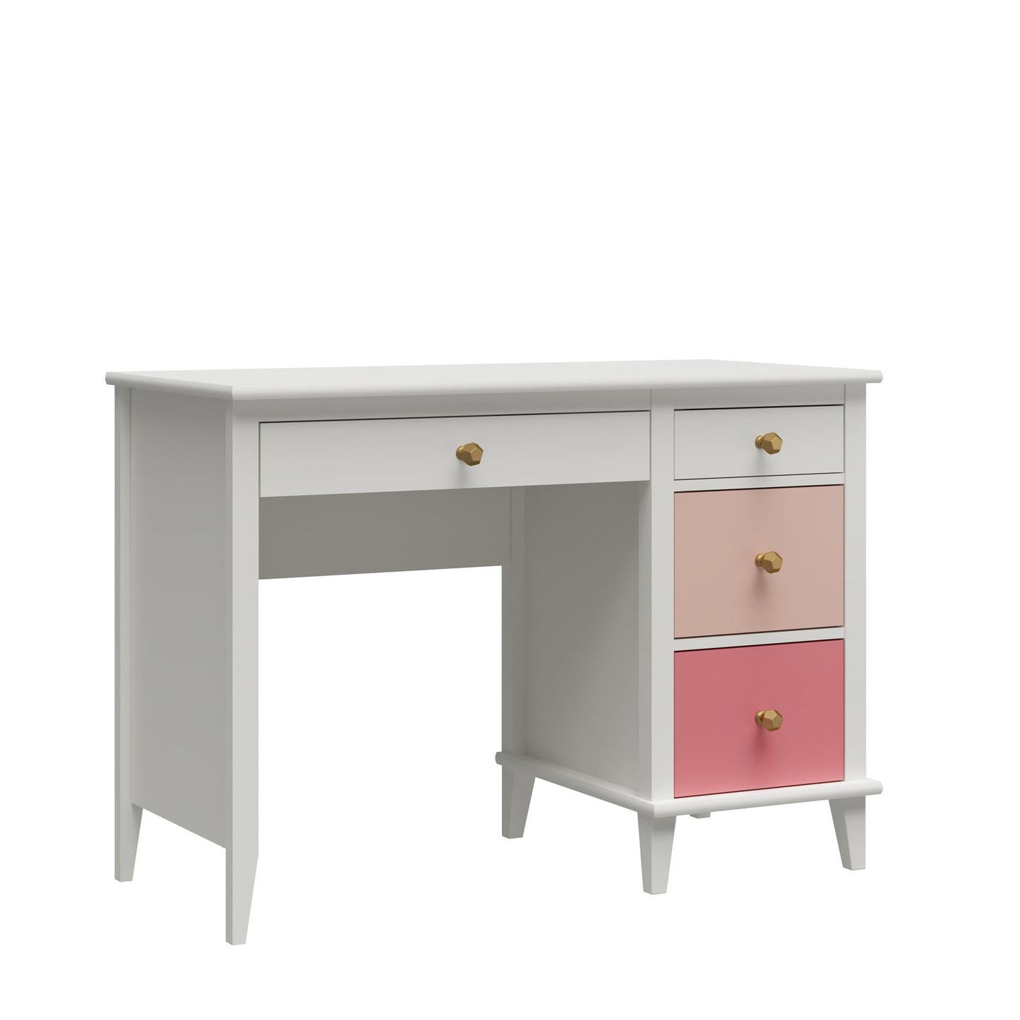 Monarch Hill Poppy Kids’ Desk with 2 Sets of Knobs - Pink