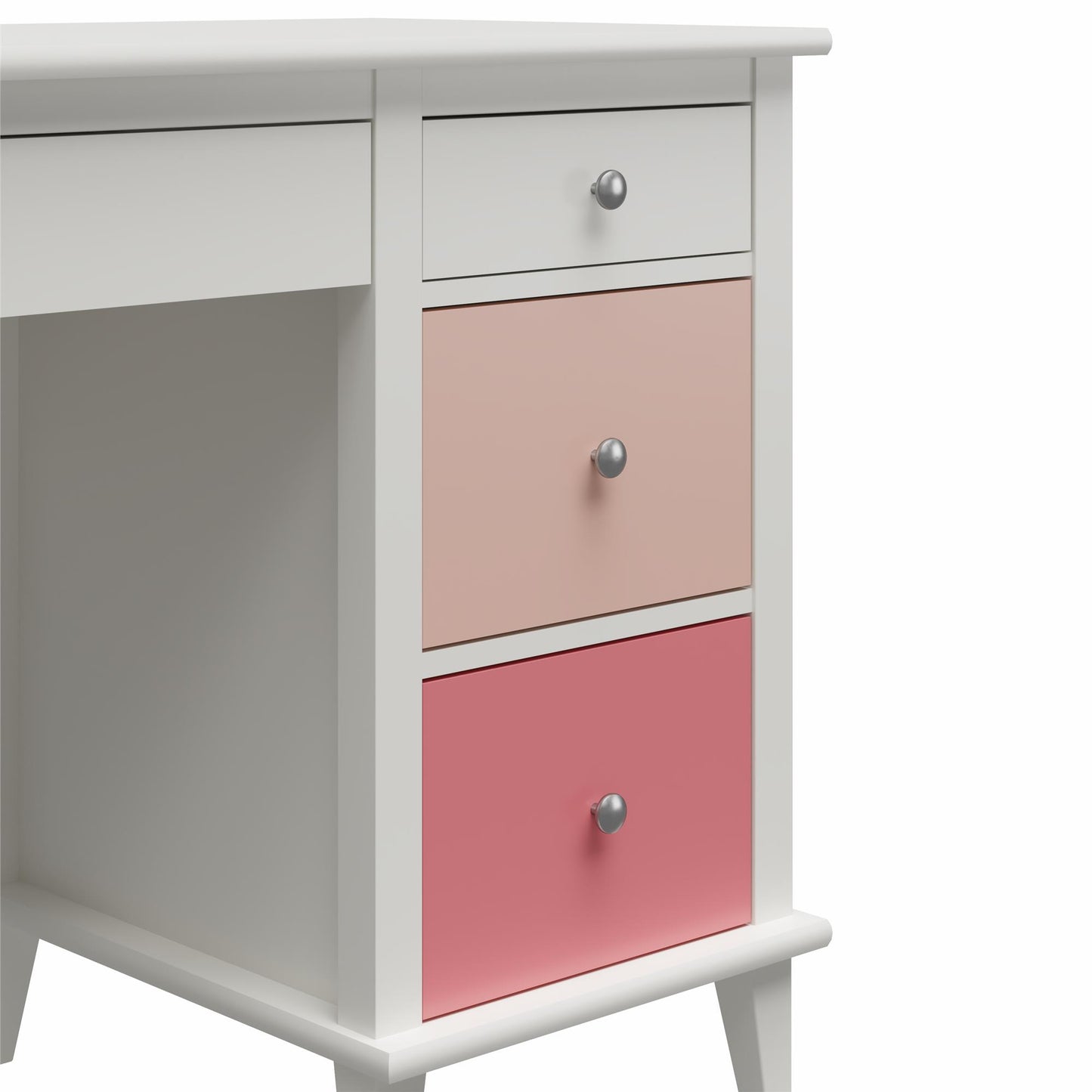 Monarch Hill Poppy Kids’ Desk with 2 Sets of Knobs - Pink