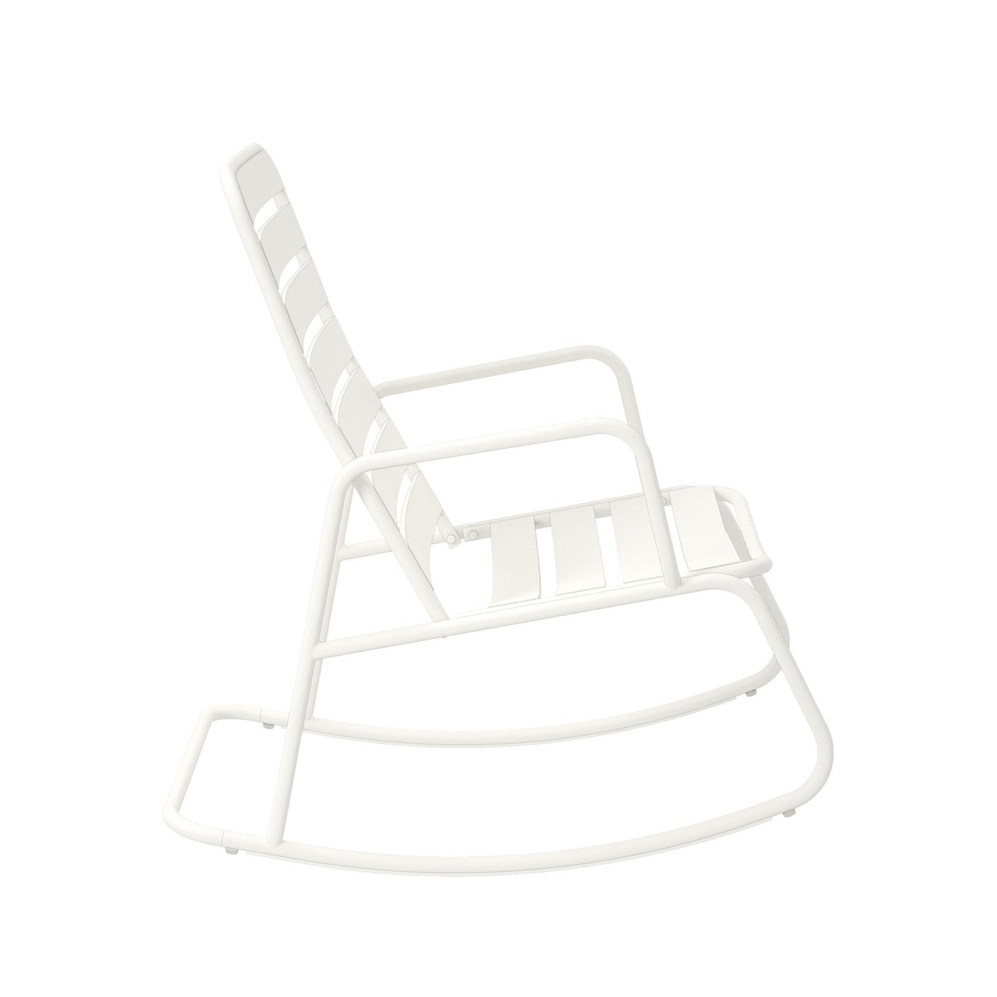 Novogratz Poolside Gossip, Roberta Outdoor/Indoor Rocking Chair, White - White