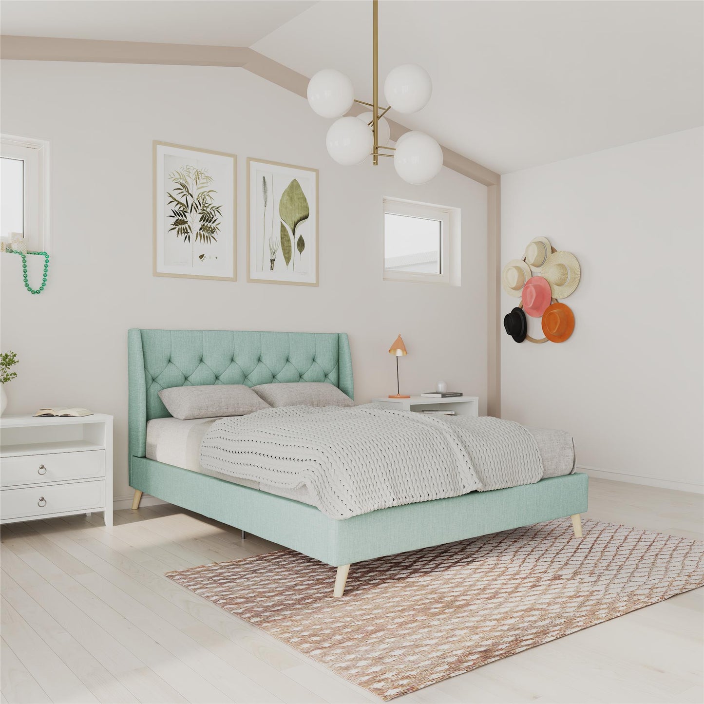 Her Majesty Bed - Green - Full