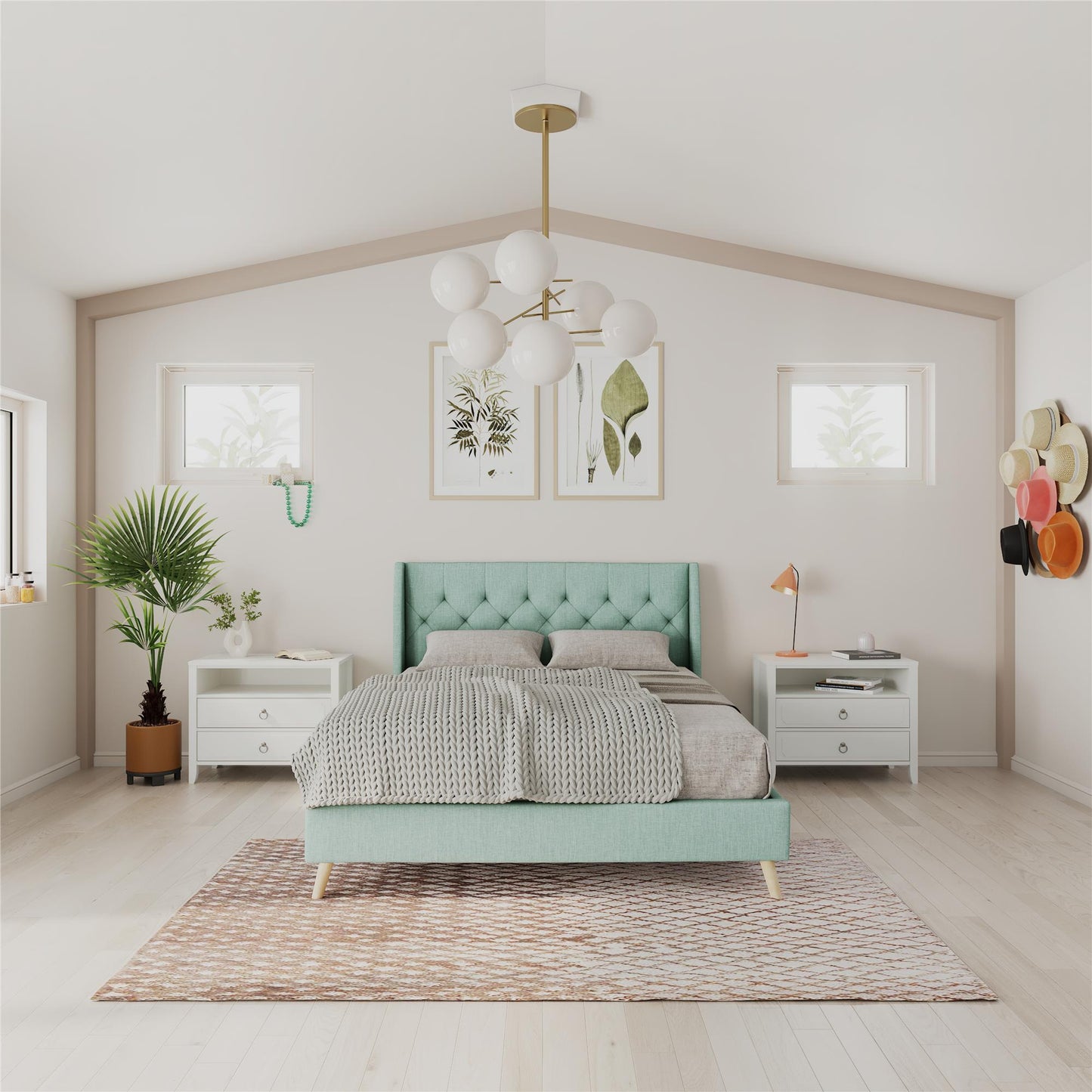 Her Majesty Bed - Green - Queen
