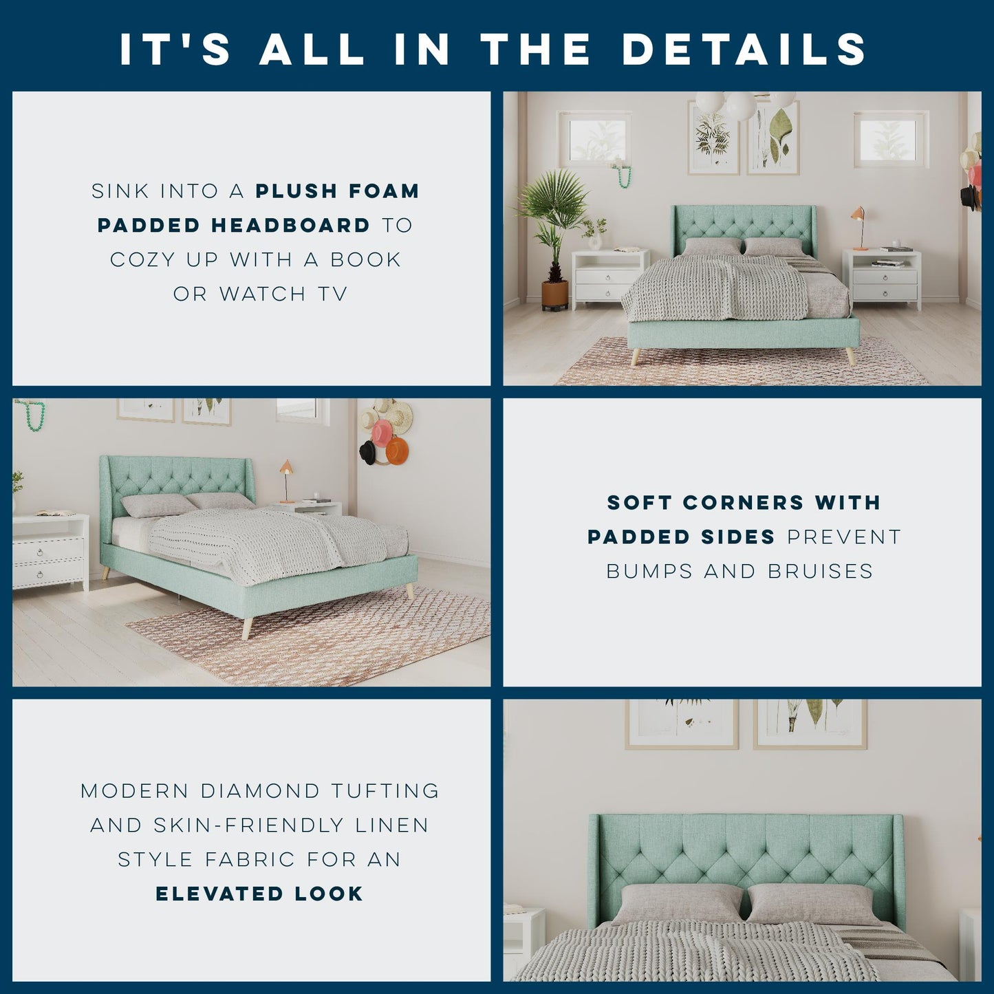 Her Majesty Bed - Green - Queen