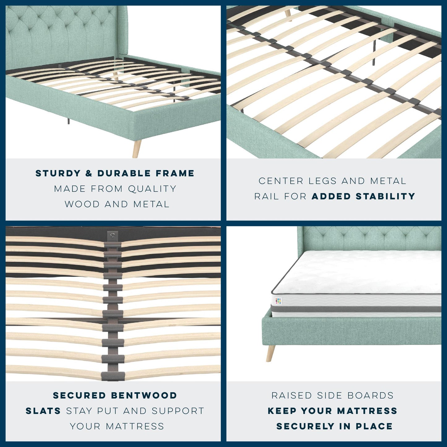 Her Majesty Bed - Green - Queen