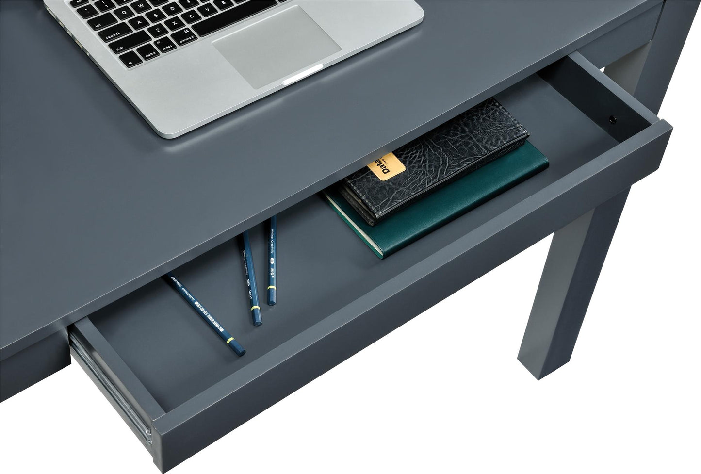 Parsons Minimalistic Desk with Drawer - Gray