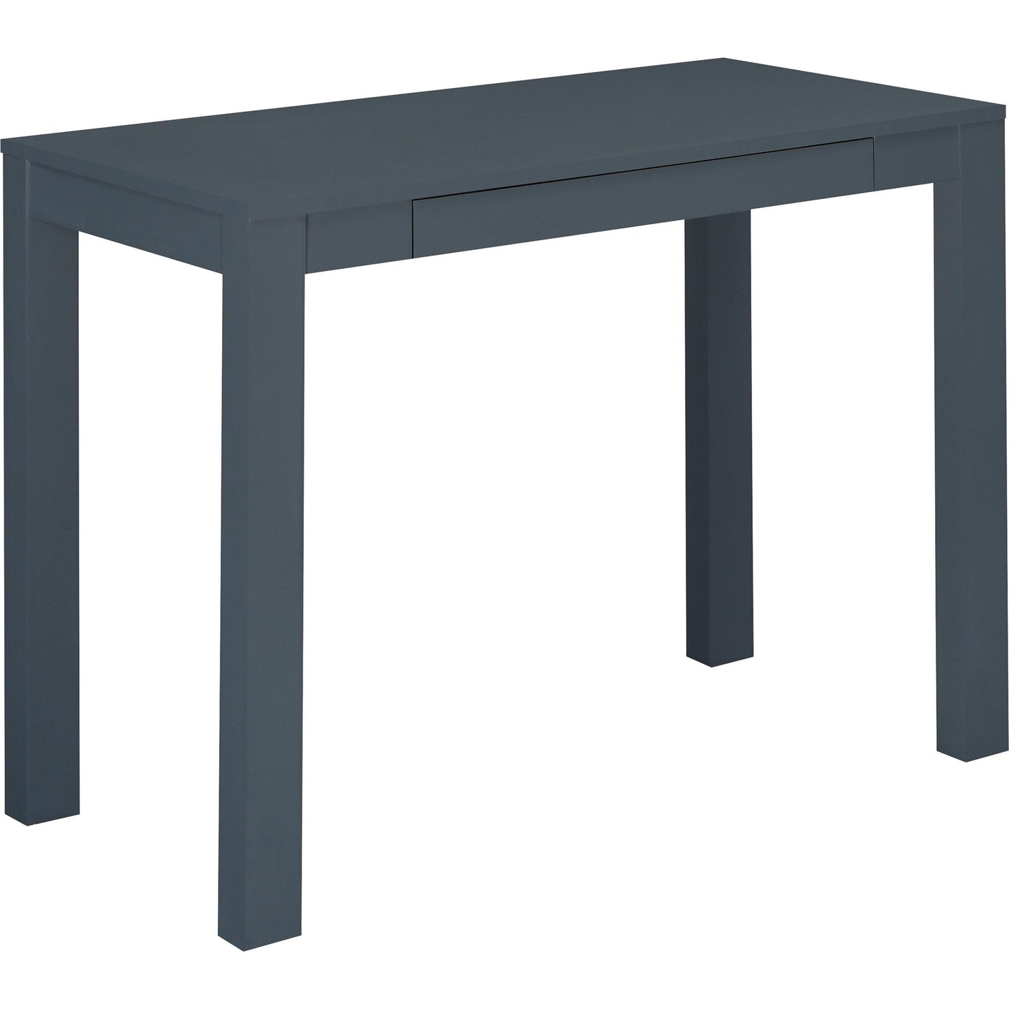 Parsons Minimalistic Desk with Drawer - Gray
