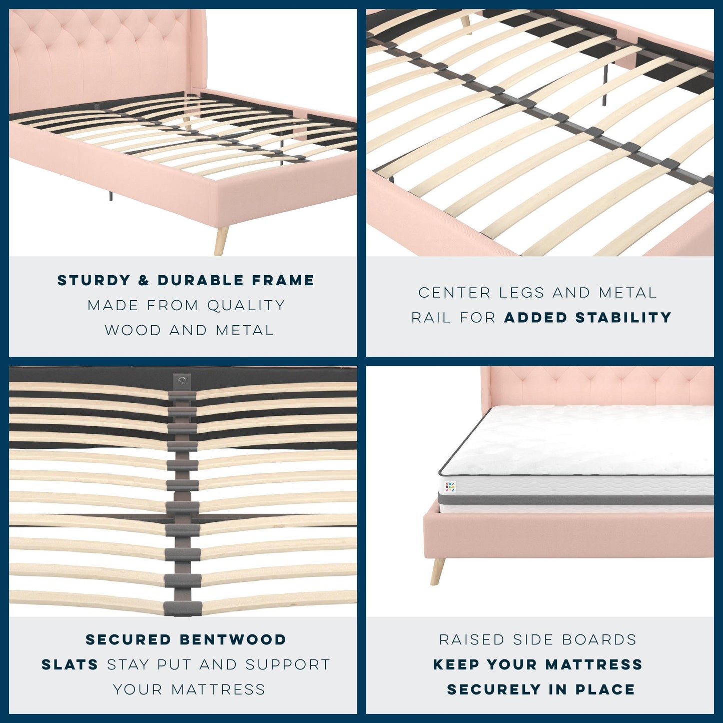 Her Majesty Bed - Pink - Queen