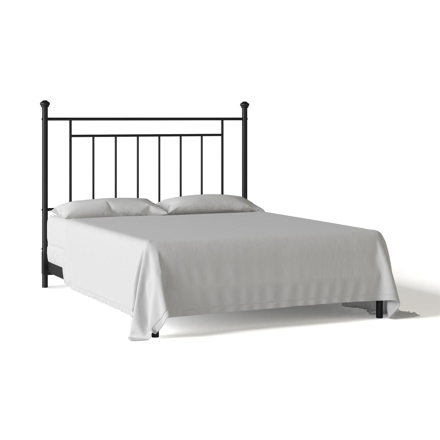 Provo Sturdy and Elegant Metal Headboard - Black