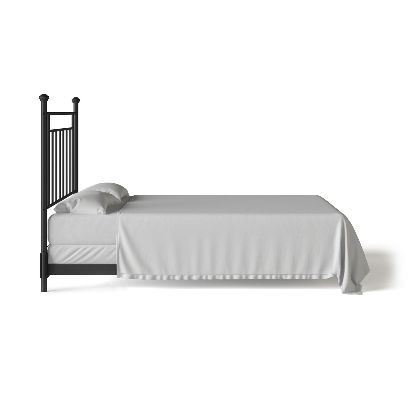 Provo Sturdy and Elegant Metal Headboard - Black