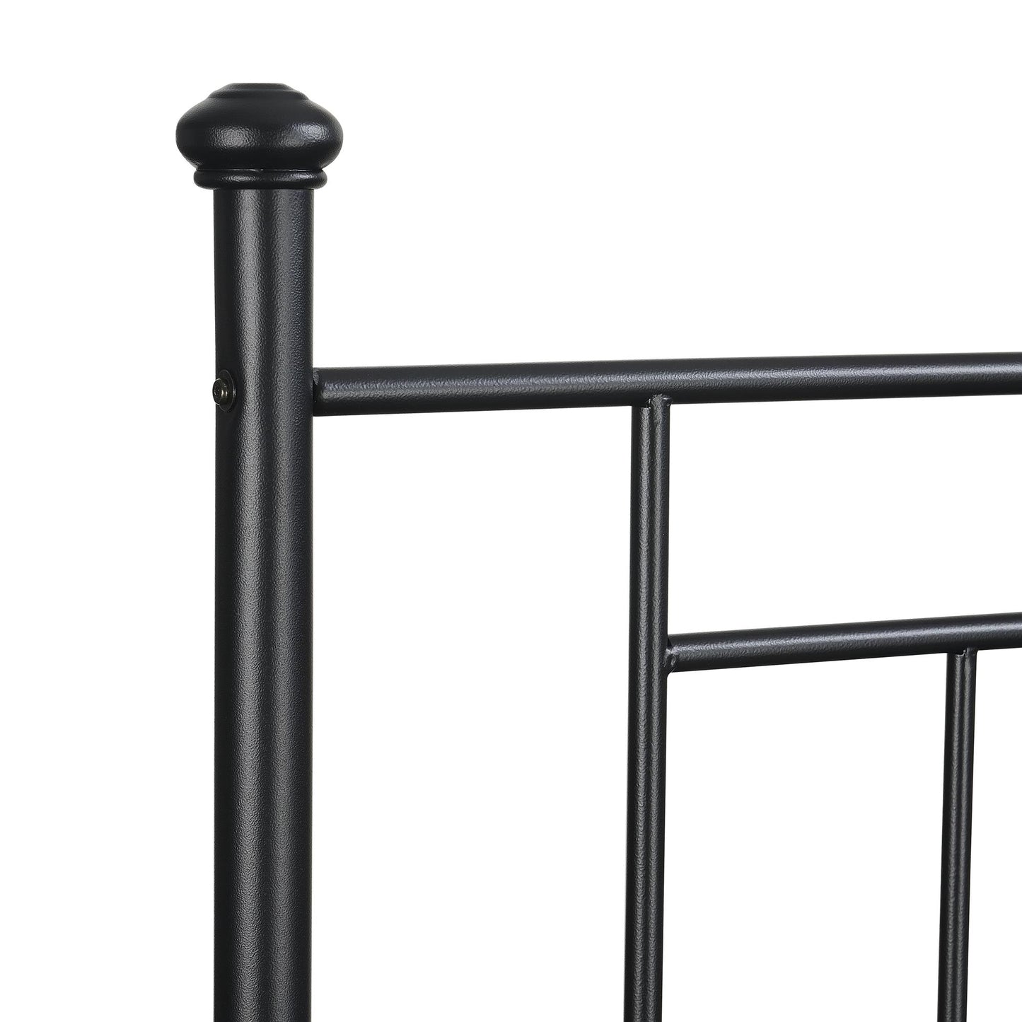 Provo Sturdy and Elegant Metal Headboard - Black