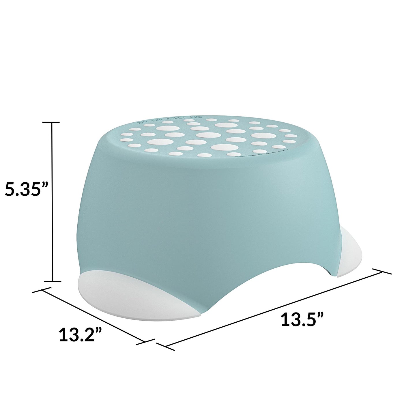Kids One-Step Step Stool, Set of 2 Lightweight and Non-Slip - Blue - 2-Pack