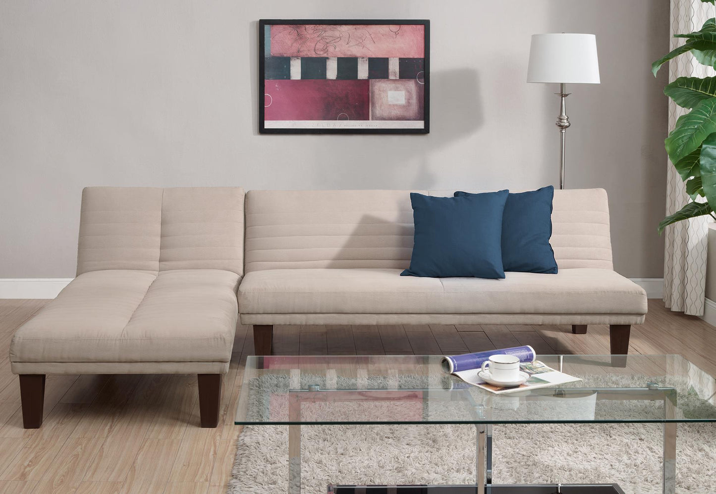Donna Convertible Futon - Tan