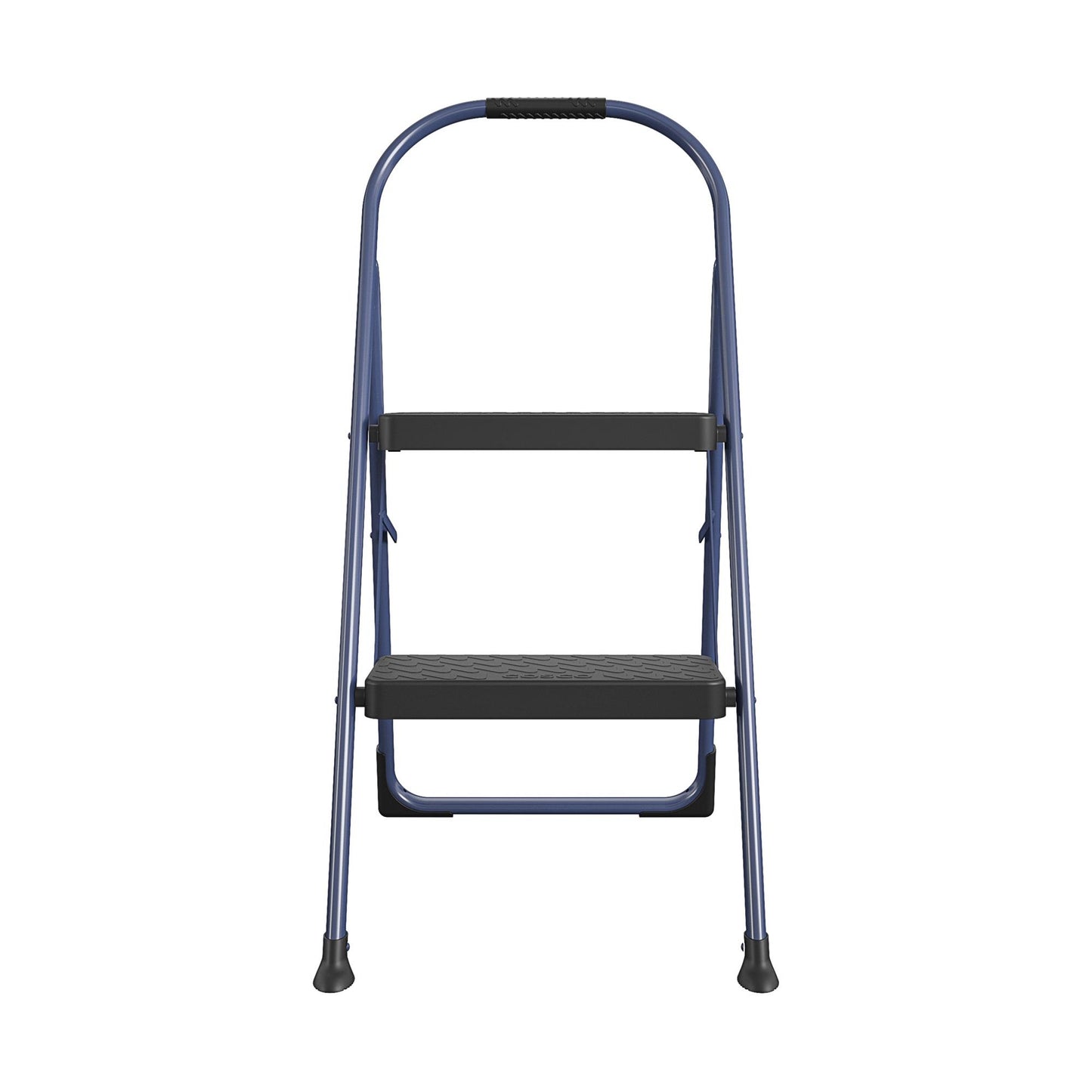 Multi-Step Folding Step Stool with 225 lb Weight Capacity - Navy - 2 Step