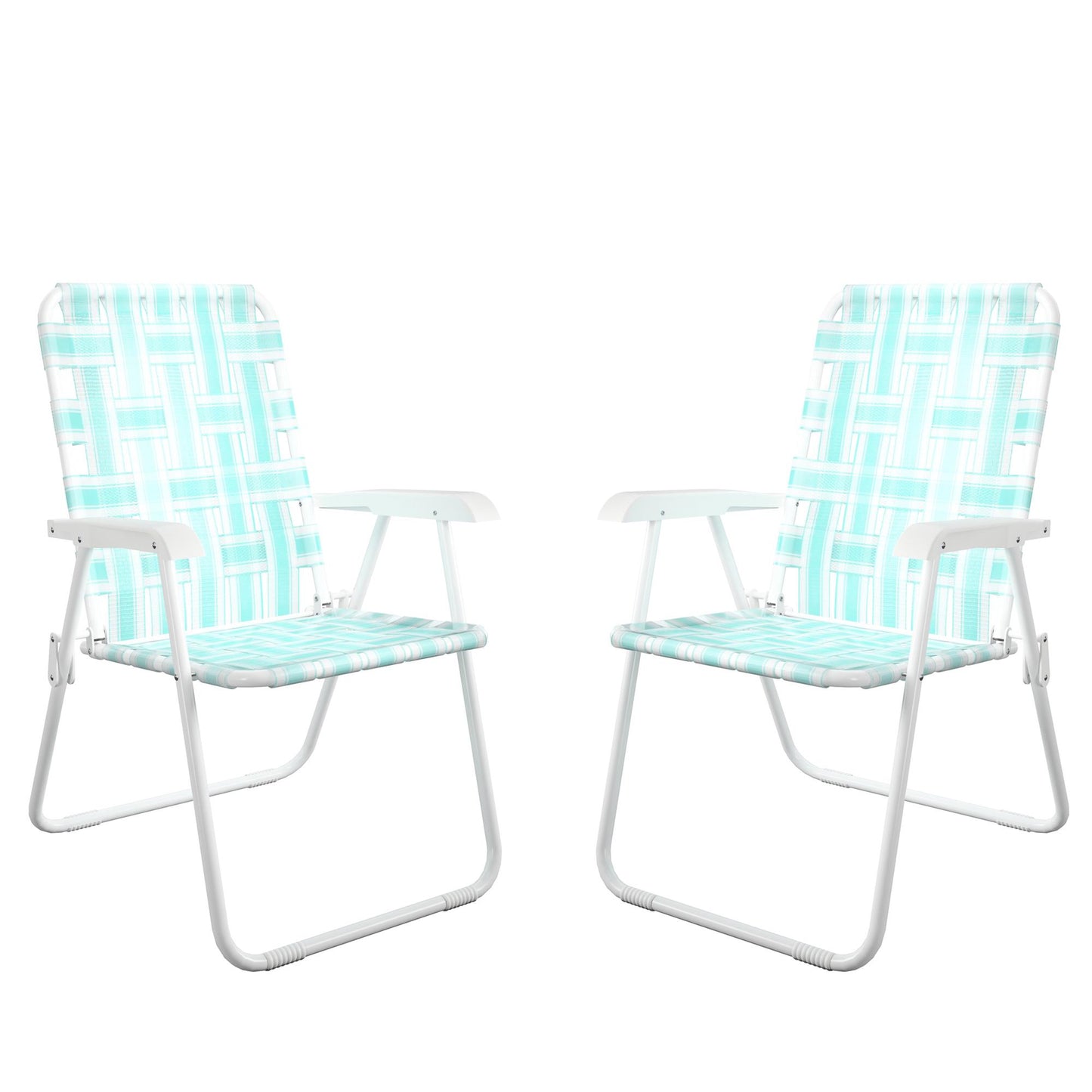 Novogratz Poolside Gossip, Priscilla Folding Chairs, 2-Pack, Aqua Haze - Aqua Haze - 2-Pack