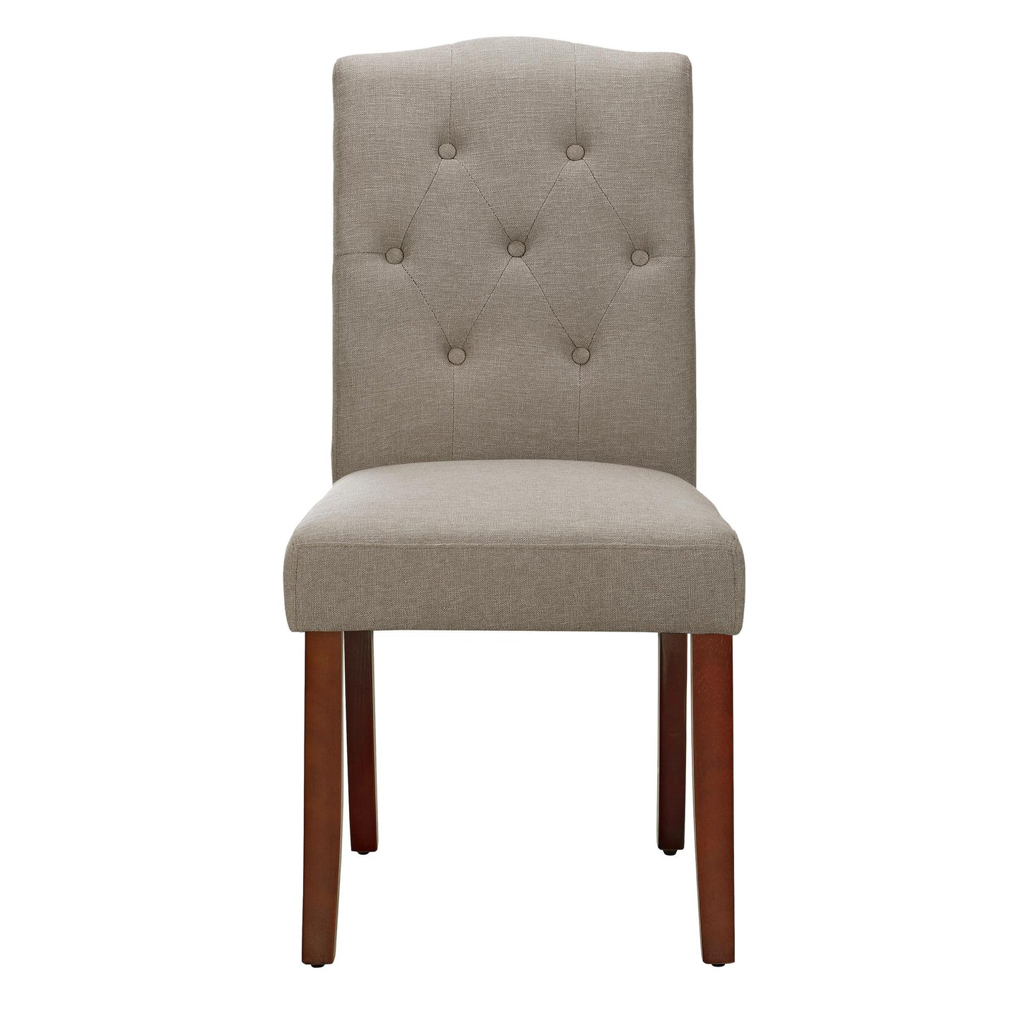 Better Homes and Gardens Parsons Upholstered Tufted Dining Chair, Taupe - Dark Taupe