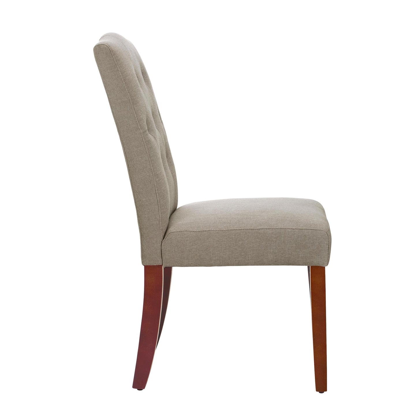 Better Homes and Gardens Parsons Upholstered Tufted Dining Chair, Taupe - Dark Taupe