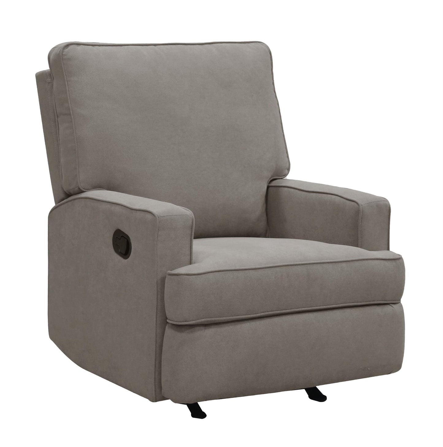 Baby Relax Salma Glider Rocker Recliner Chair, Taupe Chenille - Taupe