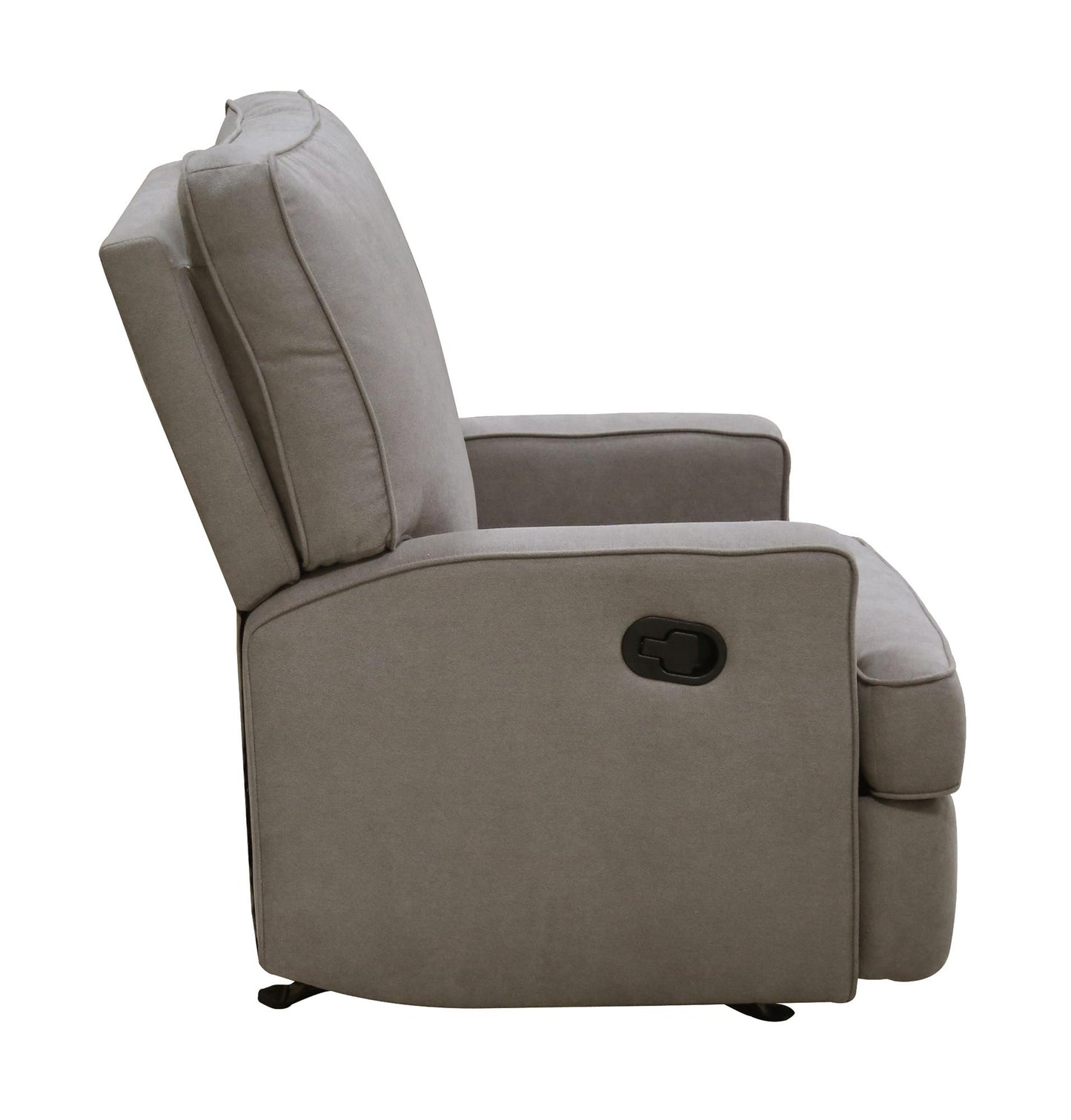 Baby Relax Salma Glider Rocker Recliner Chair, Taupe Chenille - Taupe