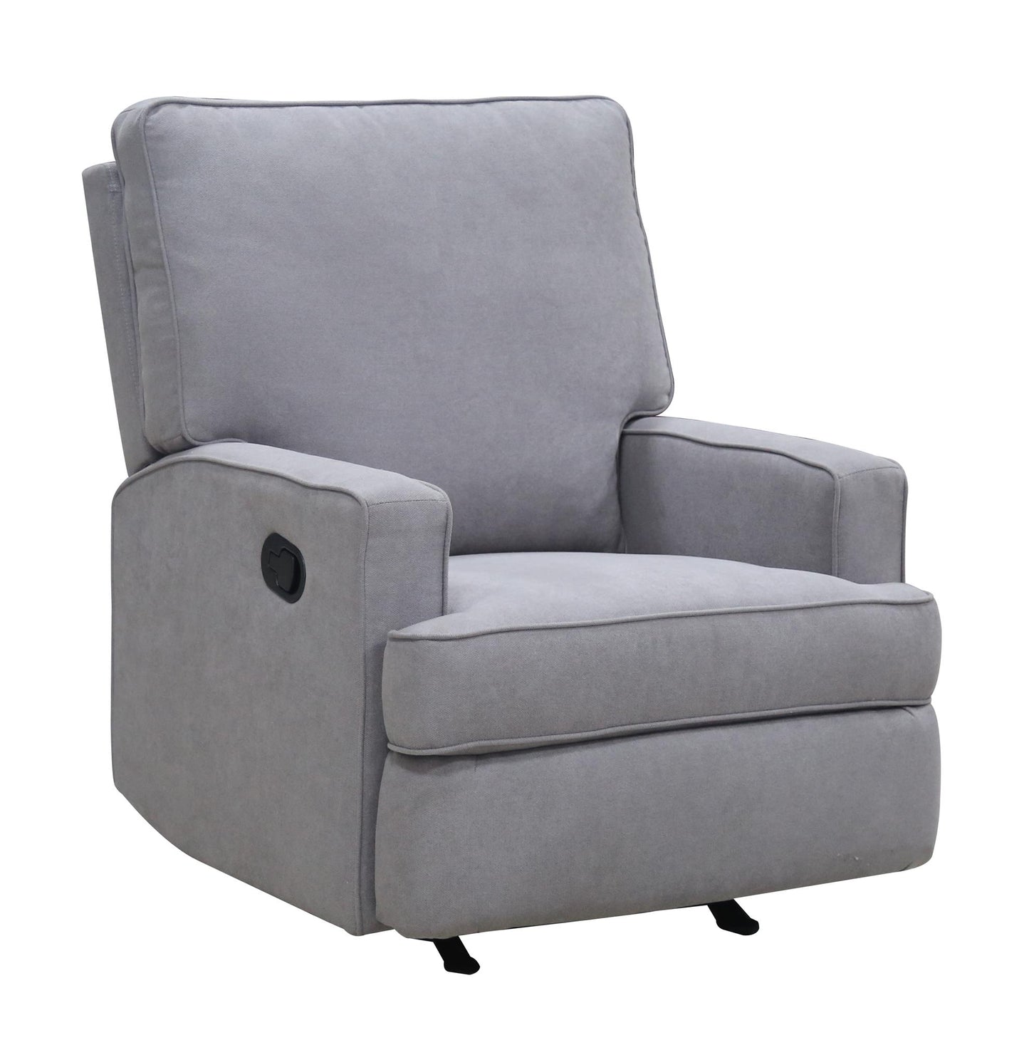Baby Relax Salma Glider Rocker Recliner Chair, Gray Chenille - Gray