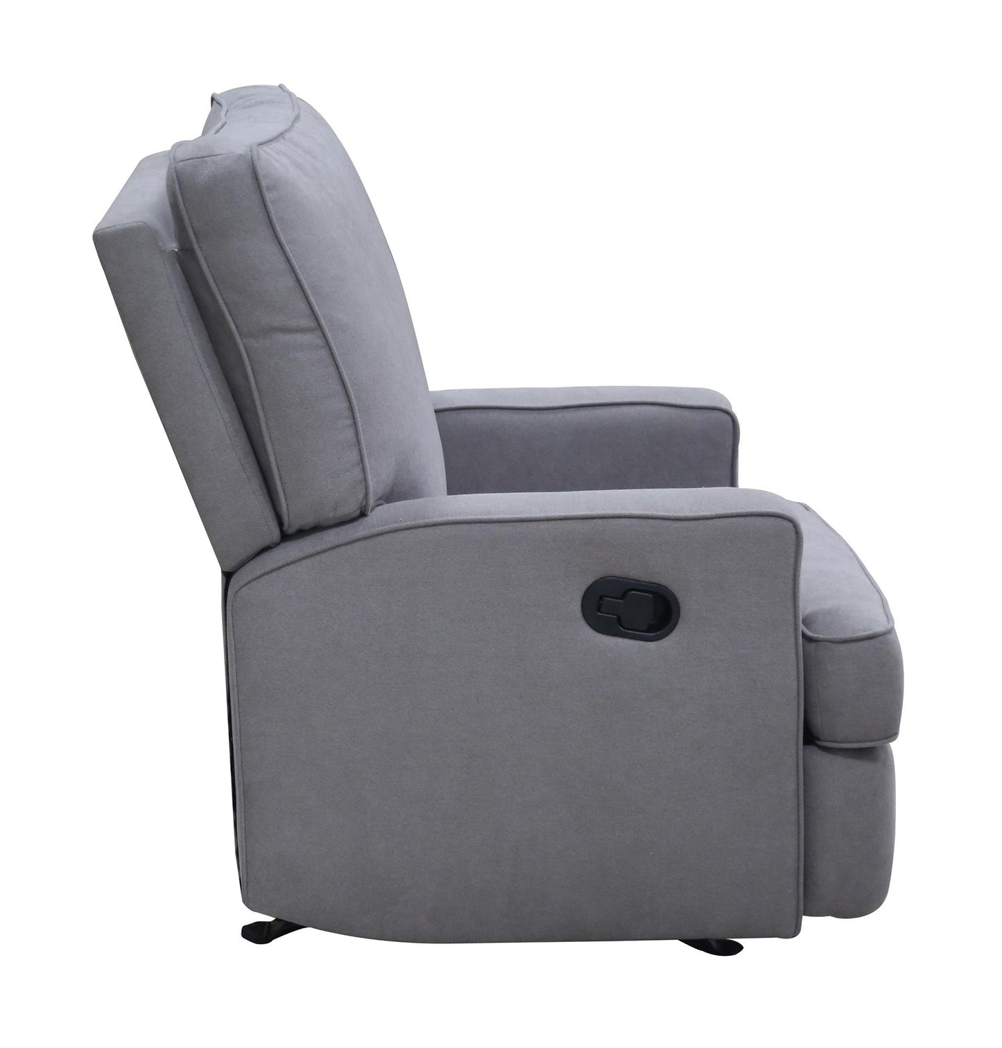 Baby Relax Salma Glider Rocker Recliner Chair, Gray Chenille - Gray