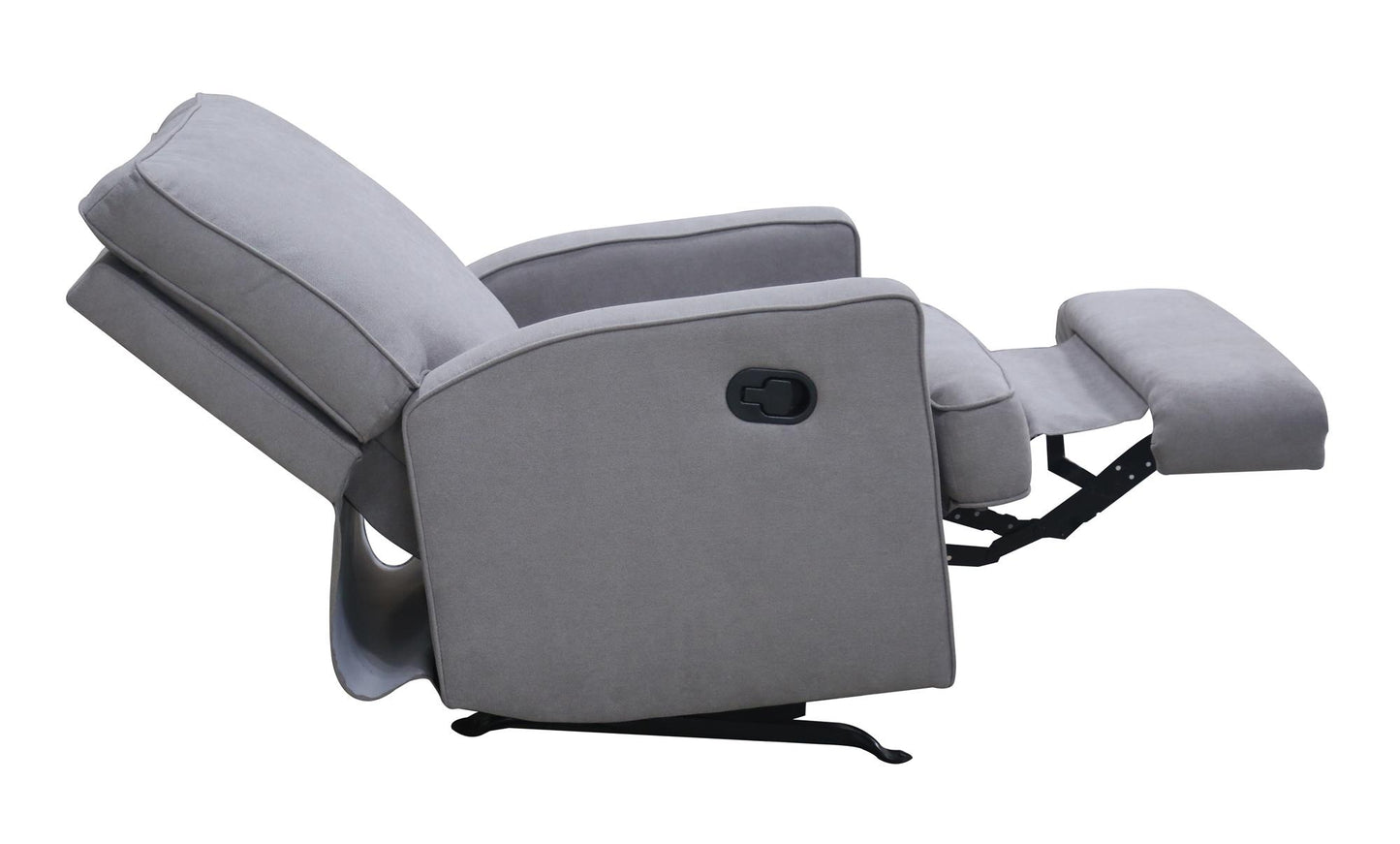 Baby Relax Salma Glider Rocker Recliner Chair, Gray Chenille - Gray
