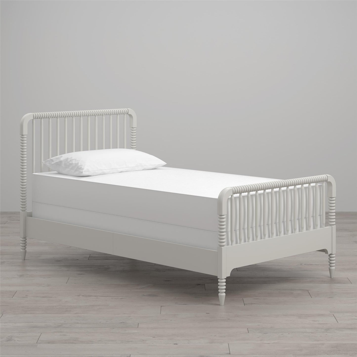 Rowan Valley Linden Kids’ Twin Size Bed with Wood Spindles - White - Twin