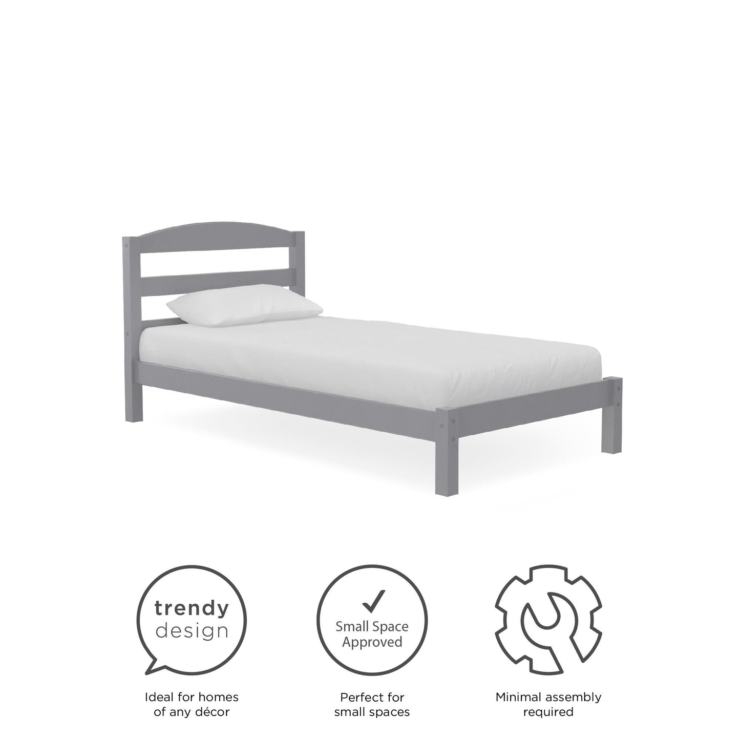 Better Homes & Gardens Leighton Bed Frame - Gray