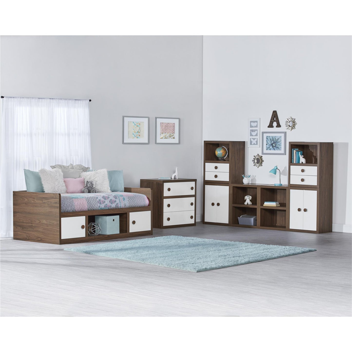 Sierra Ridge Terra Modular Bookcase with Drawers - White