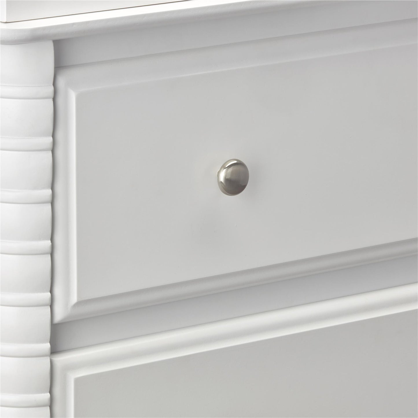 Rowan Valley Linden 3 Drawer Dresser with Wood Feet - White