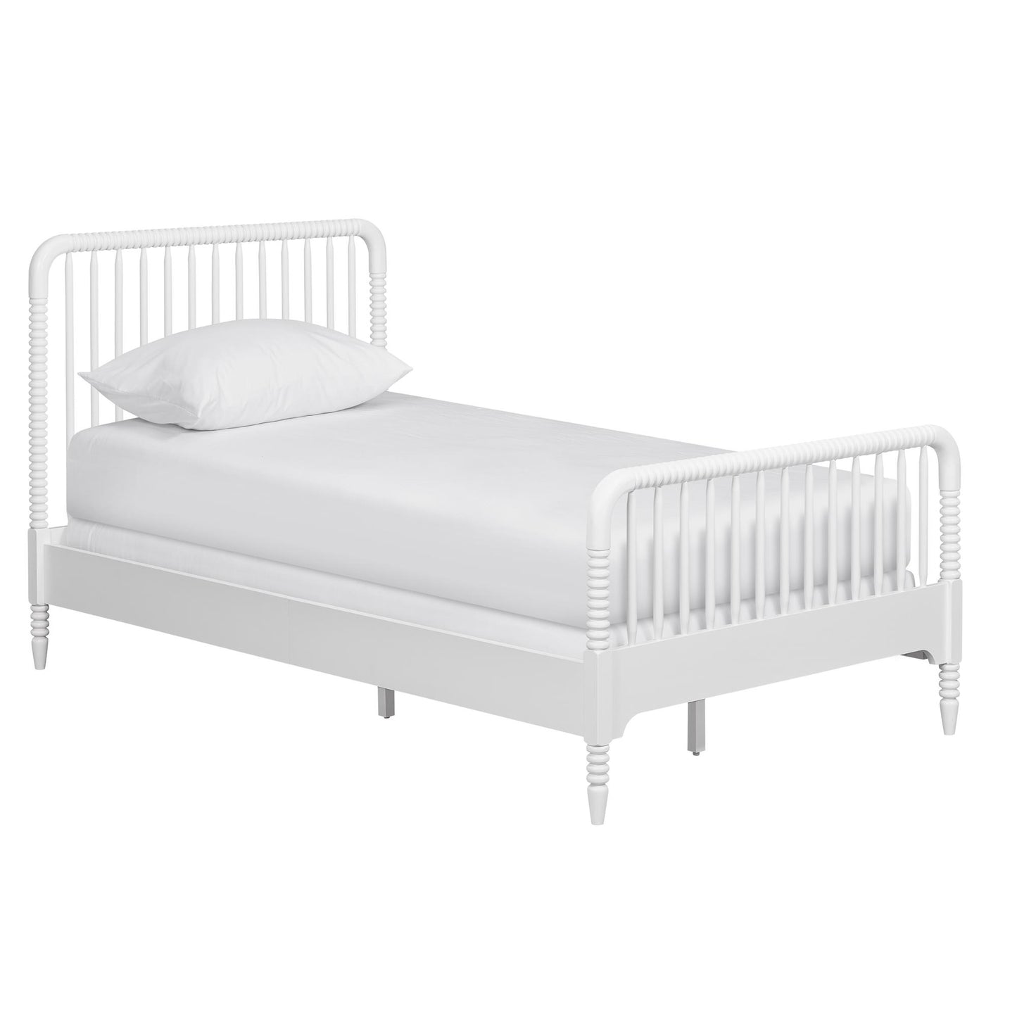 Rowan Valley Linden Kids’ Twin Size Bed with Wood Spindles - White - Twin