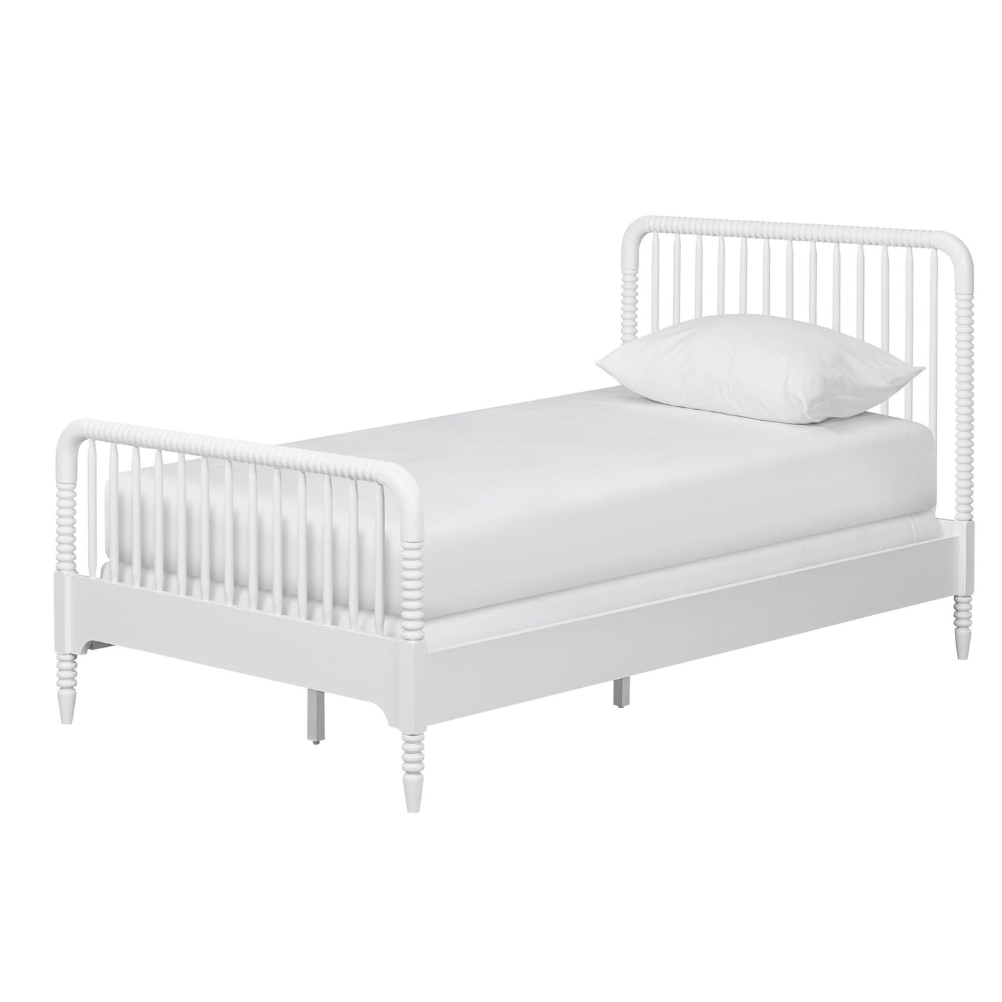Rowan Valley Linden Kids’ Twin Size Bed with Wood Spindles - White - Twin