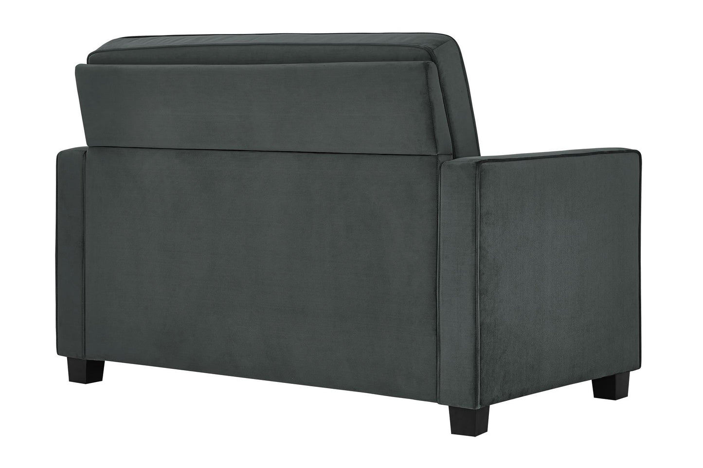 Casey Loveseat Sofa Sleeper with Memory Foam Pull-Out Mattress - Gray - Twin