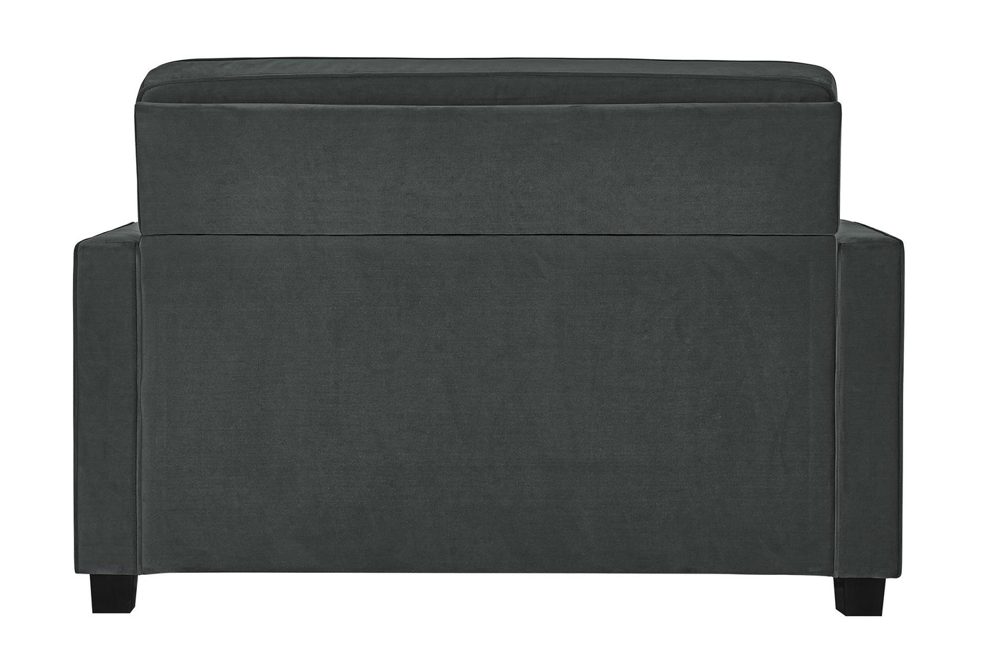 Casey Loveseat Sofa Sleeper with Memory Foam Pull-Out Mattress - Gray - Twin