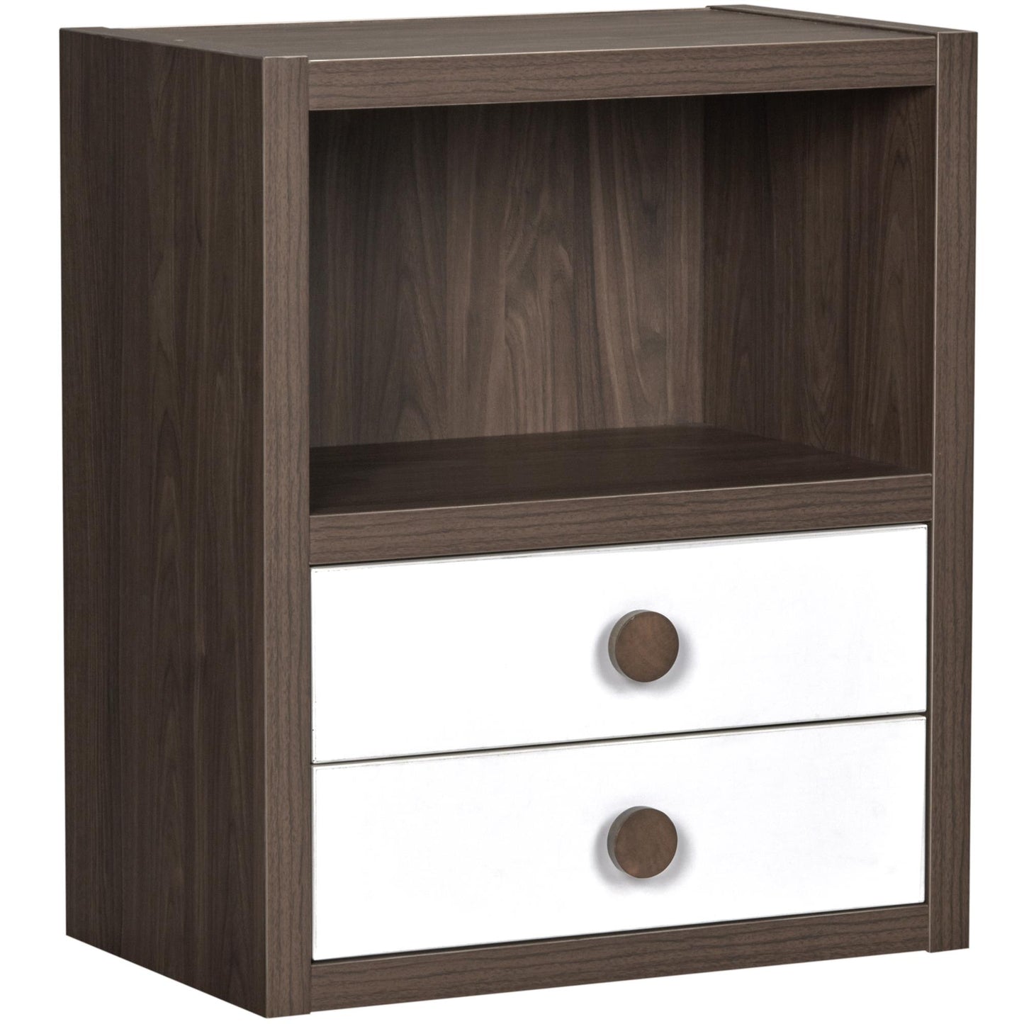 Sierra Ridge Terra Modular Bookcase with Drawers - White