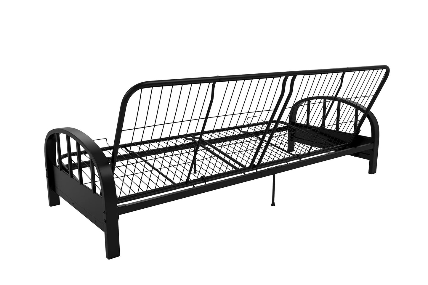 Aiden Metal Full Size Futon Frame with Multiple Reclining Positions - Black