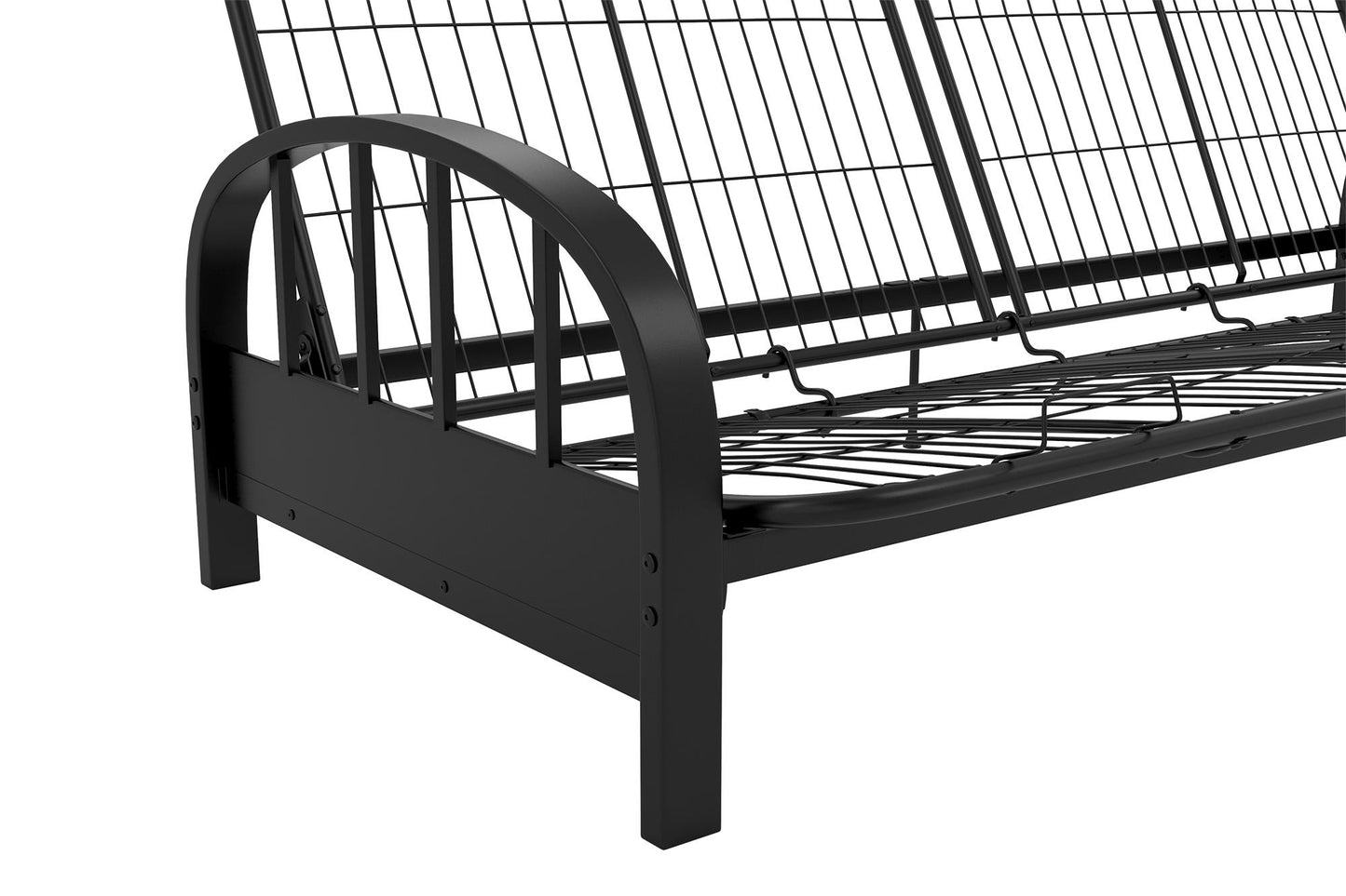 Aiden Metal Full Size Futon Frame with Multiple Reclining Positions - Black